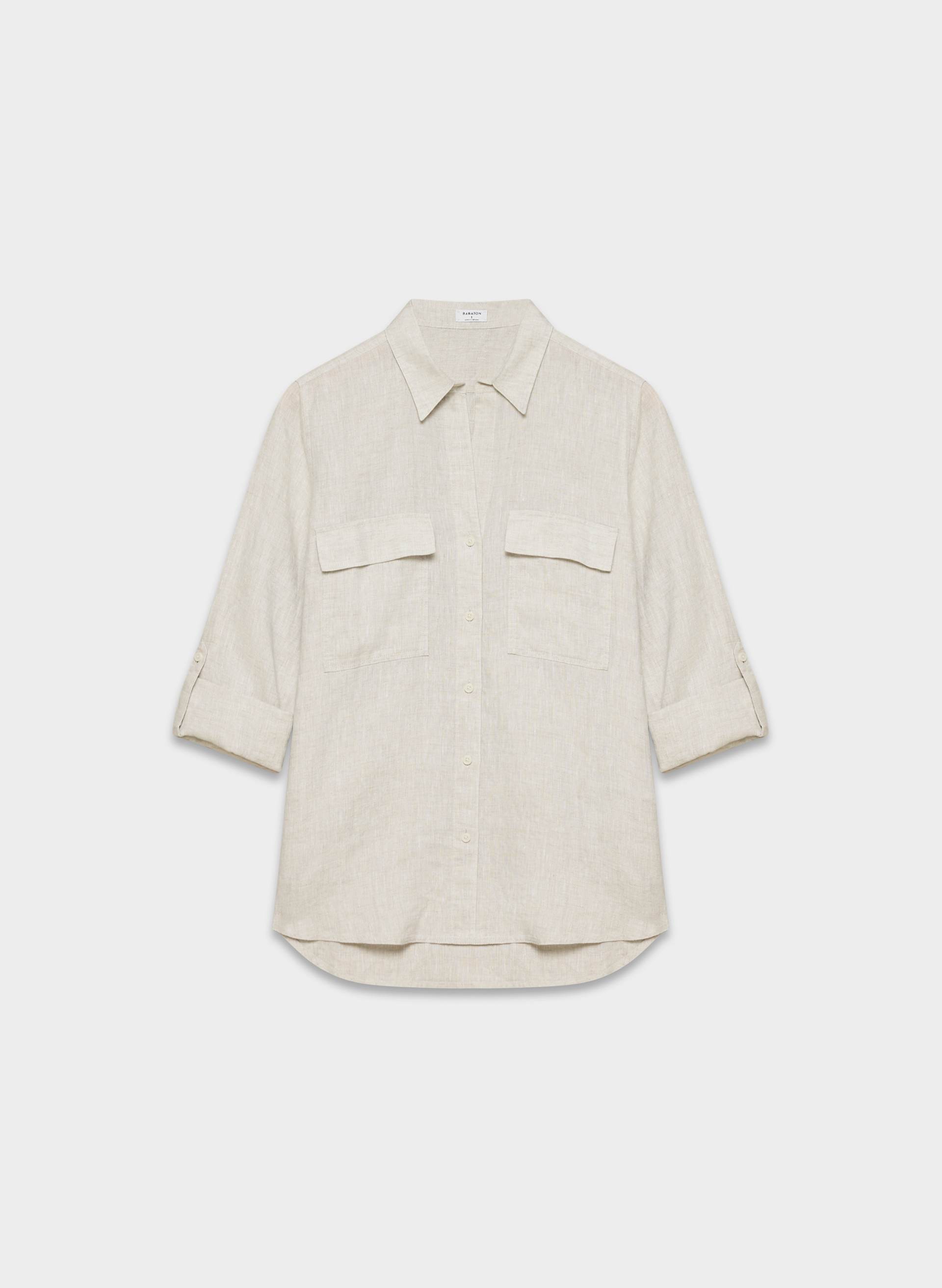 UTILITY LINEN SHIRT | Aritzia