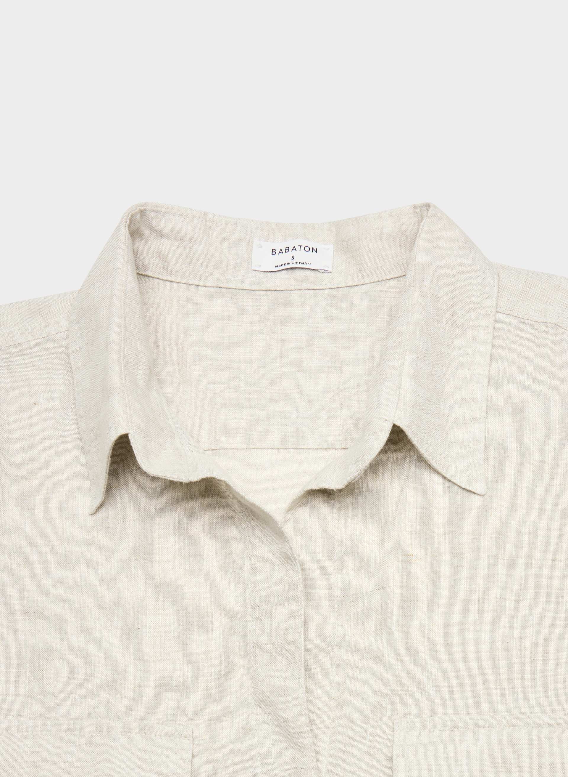 UTILITY LINEN SHIRT | Aritzia