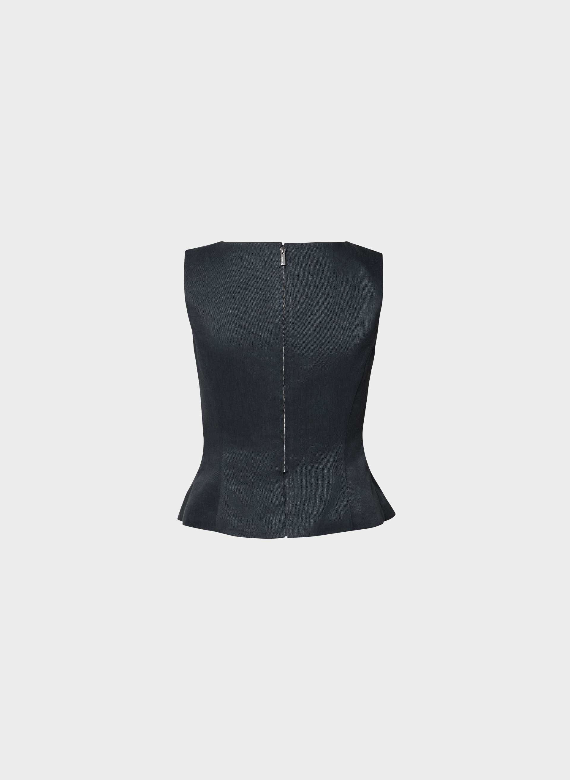 ENIGMA LINEN TOP | Aritzia