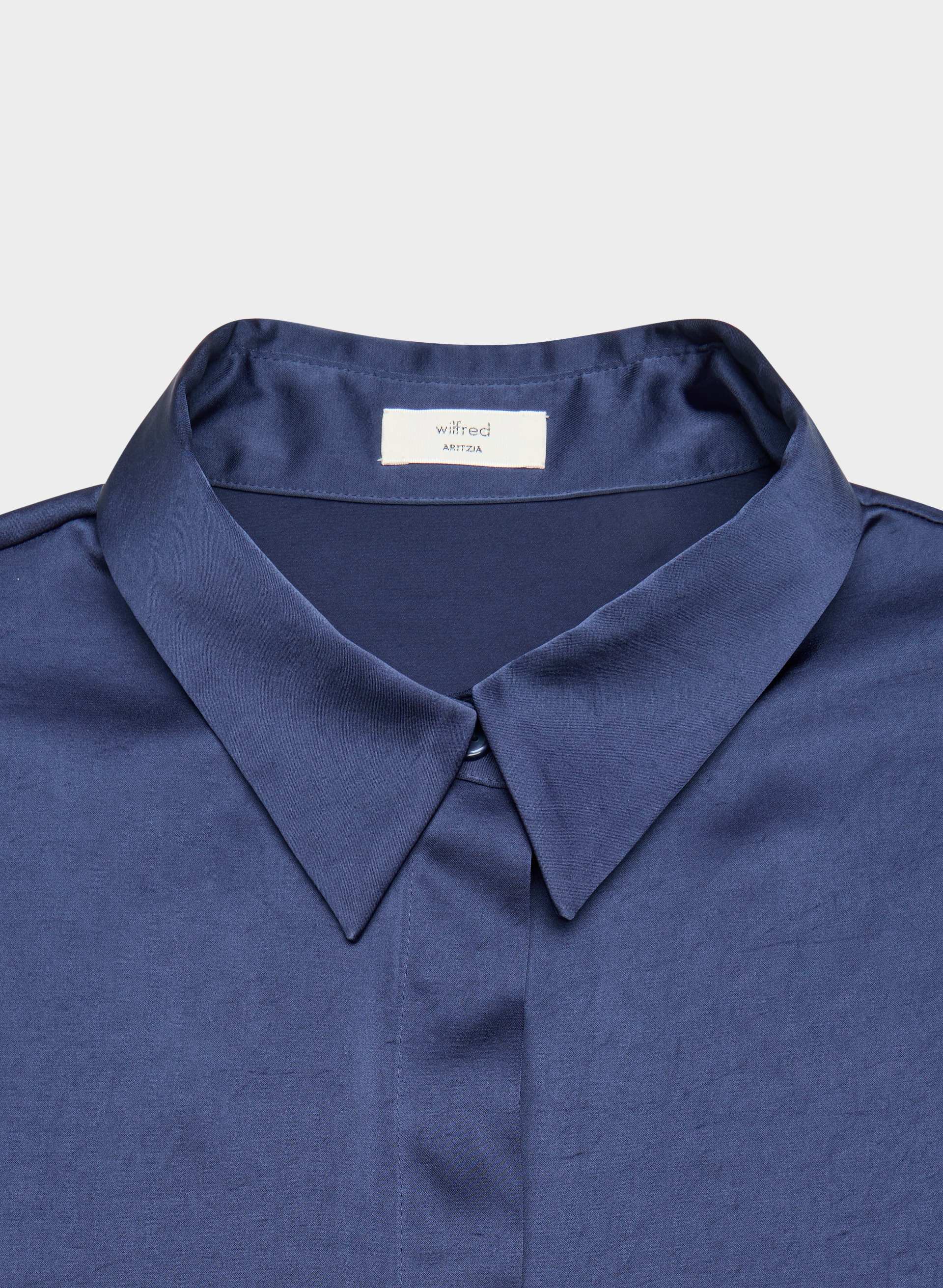 BAKER SATIN SHIRT | Aritzia