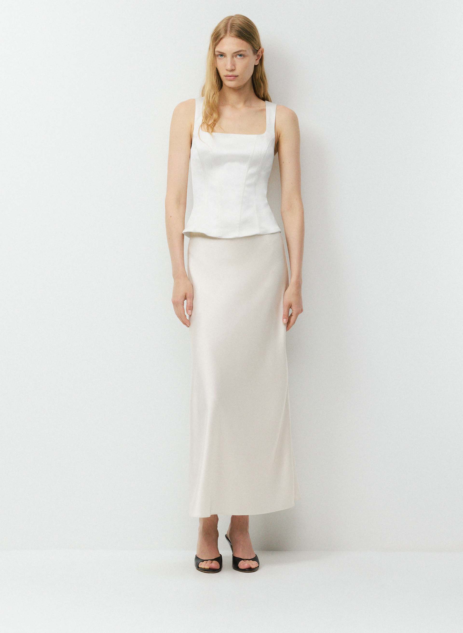 CAPRICE SATIN BUSTIER | Aritzia