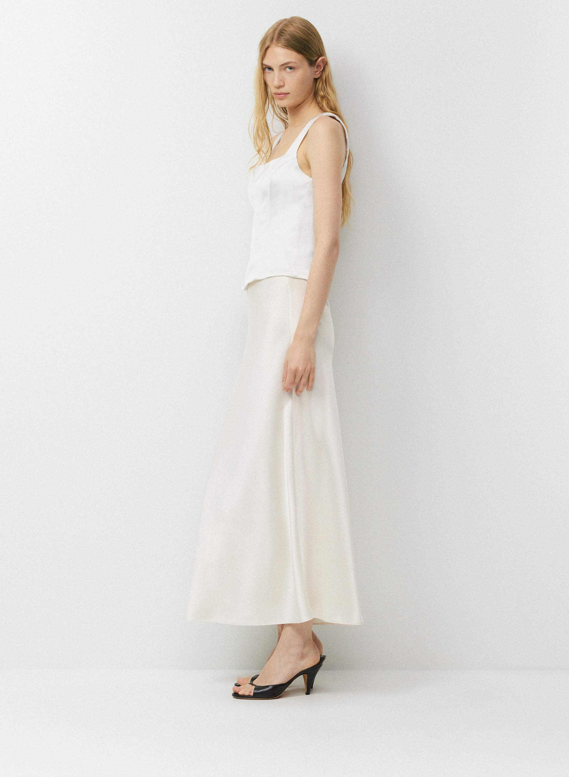 CAPRICE SATIN BUSTIER | Aritzia