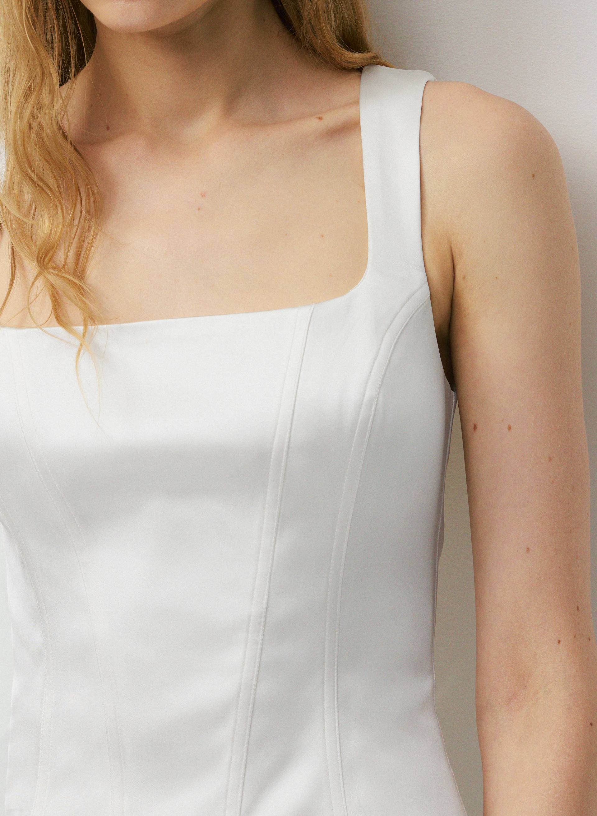 CAPRICE SATIN BUSTIER | Aritzia