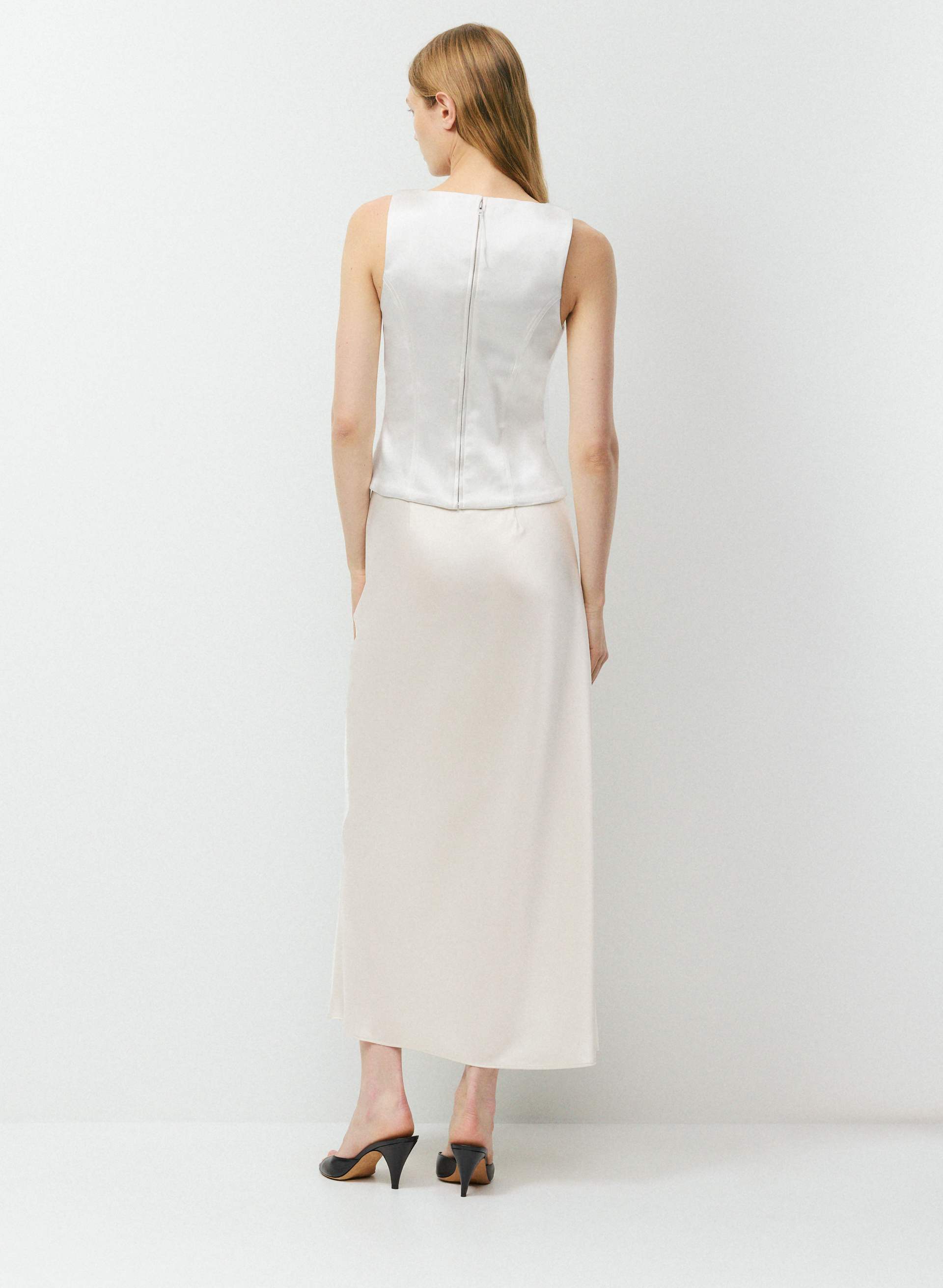 CAPRICE SATIN BUSTIER | Aritzia