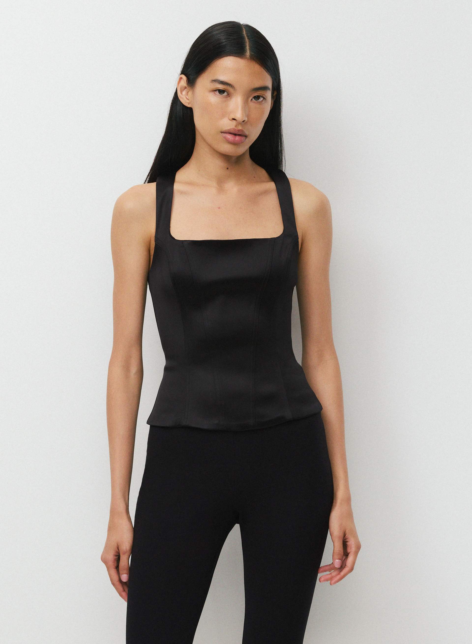 CAPRICE SATIN BUSTIER | Aritzia
