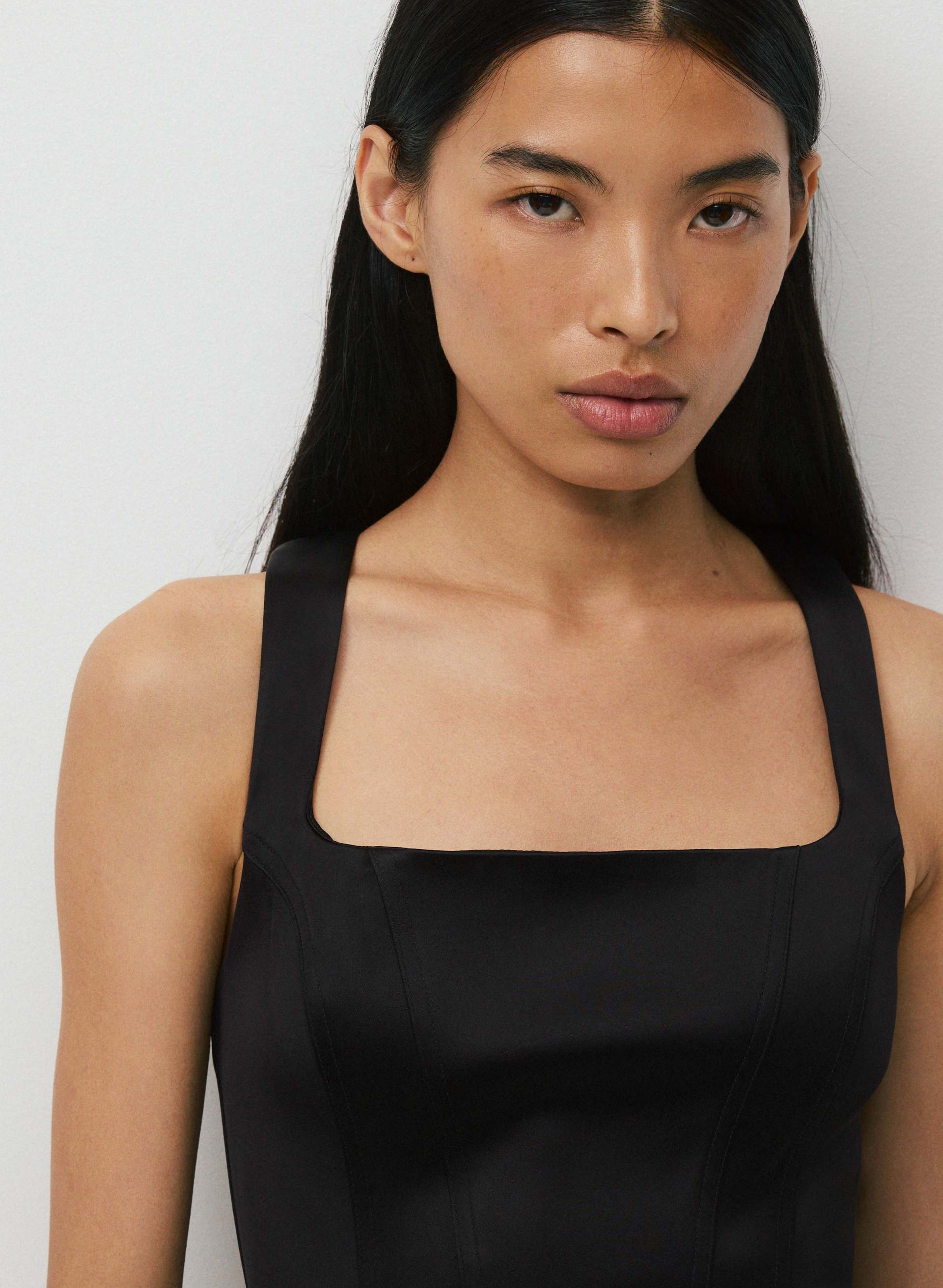 CAPRICE SATIN BUSTIER | Aritzia