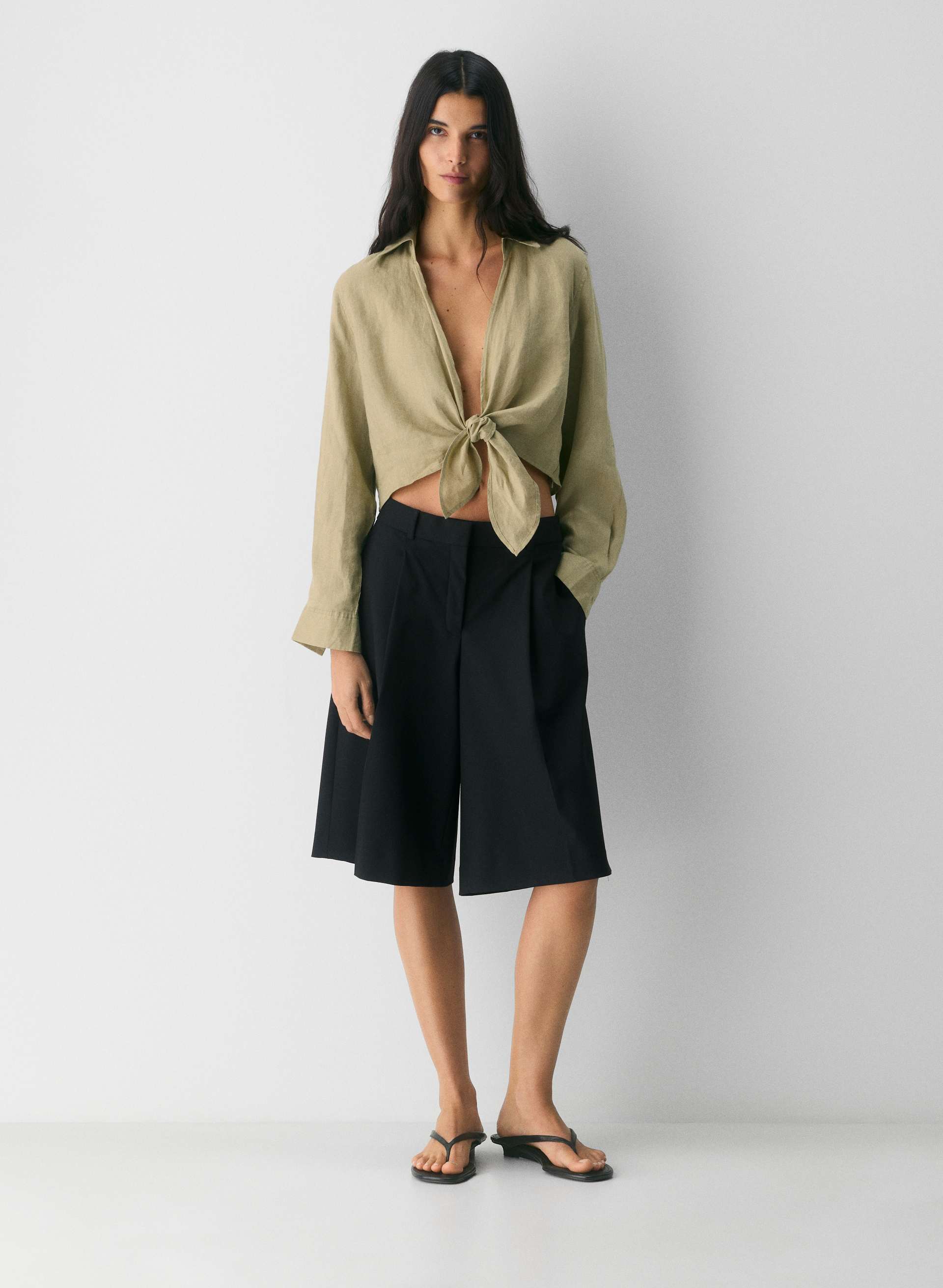 CONNECTION LINEN BLOUSE | Aritzia
