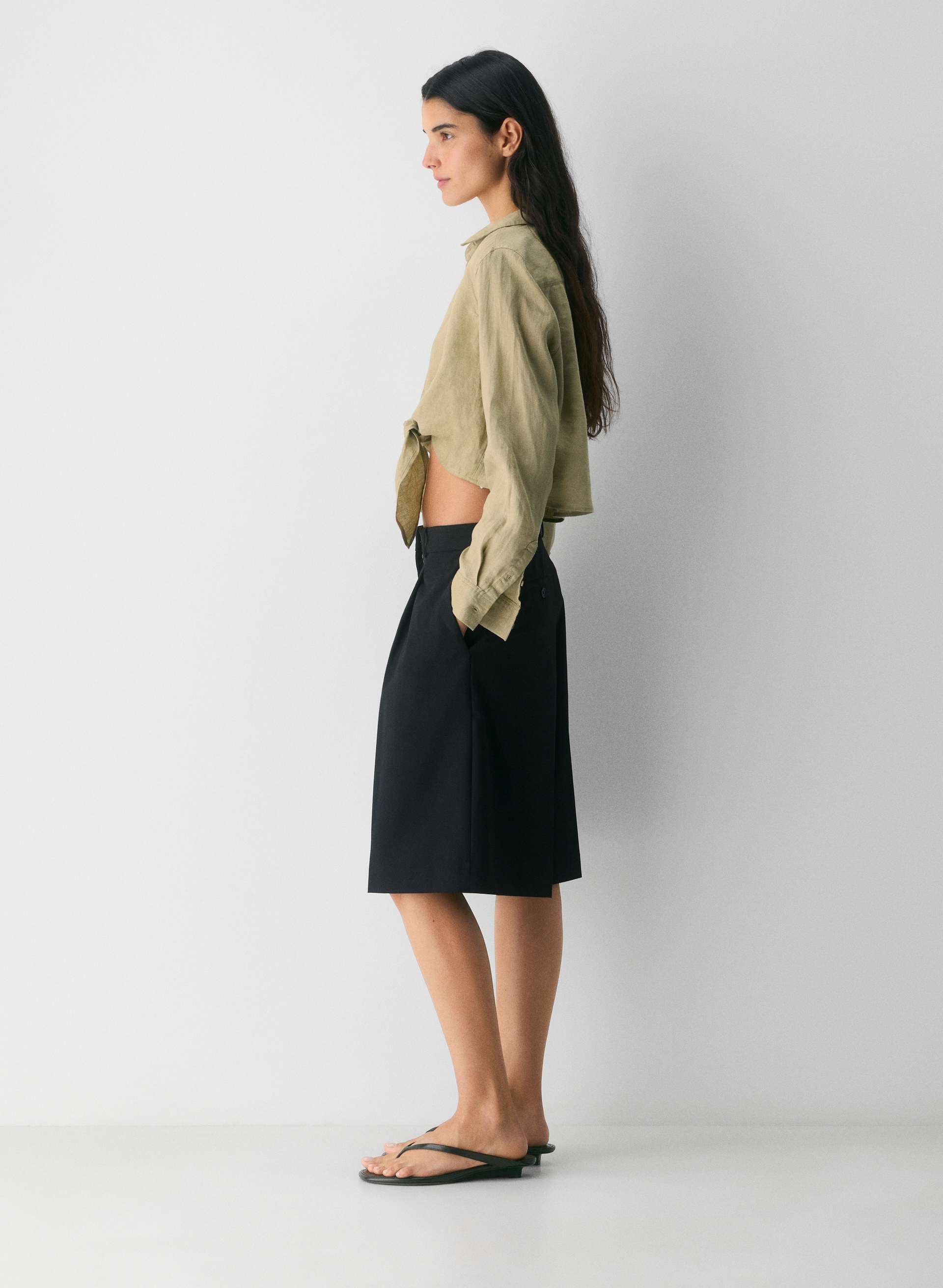 CONNECTION LINEN BLOUSE | Aritzia