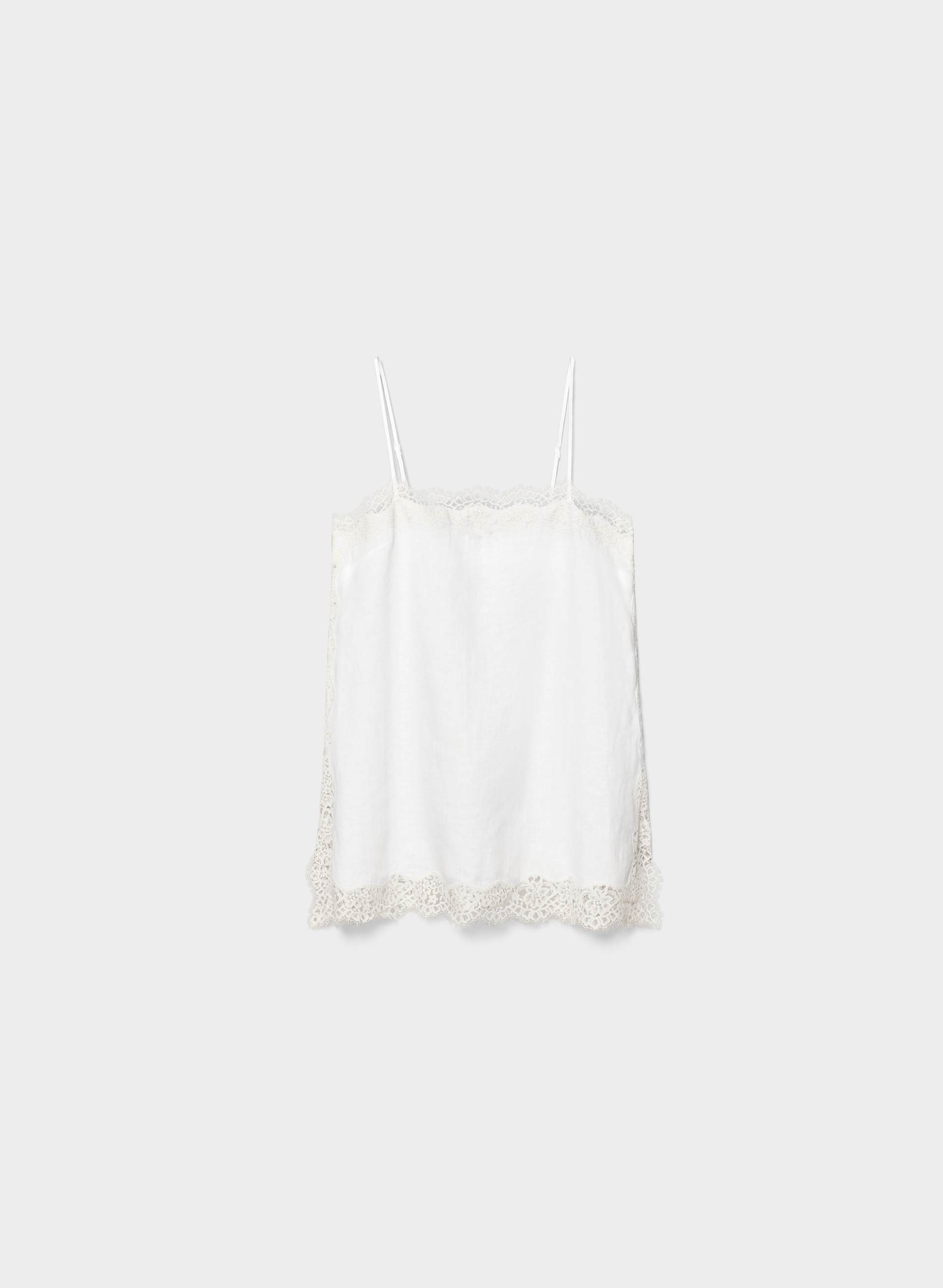 CAMISOLE SERIF EN LIN | Aritzia