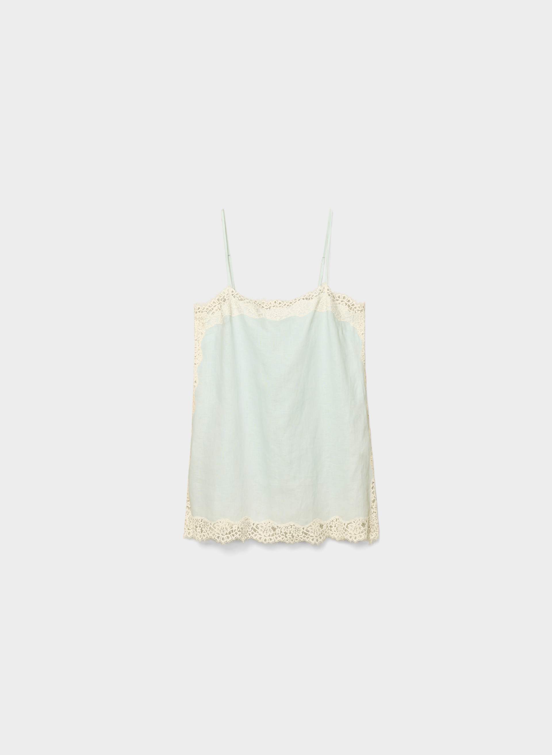 SERIF LINEN CAMISOLE | Aritzia