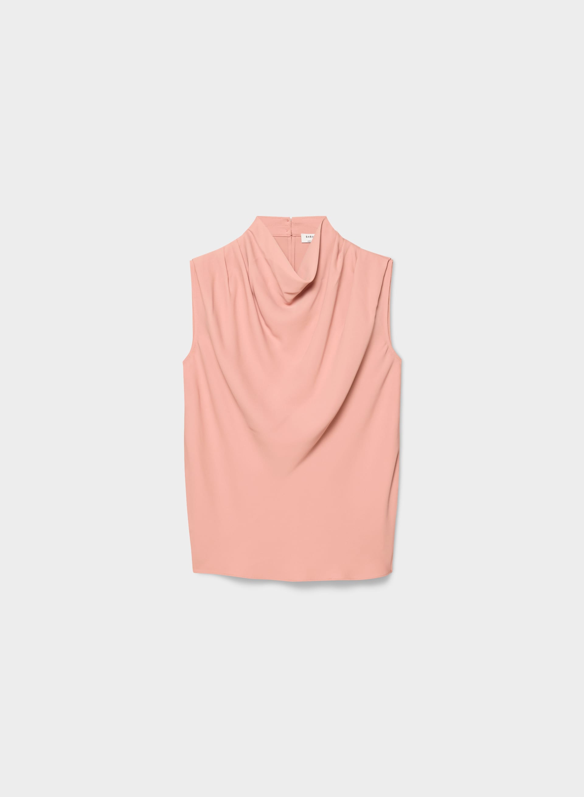 CARTER BLOUSE - Matte satin cowlneck blouse. 