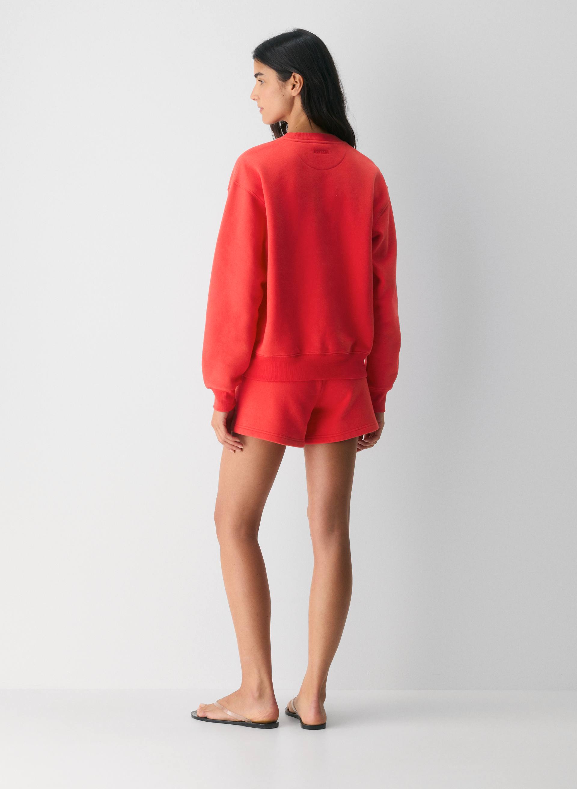 COZY SWEATFLEECE PERFECT CREW SWEATSHIRT | Aritzia