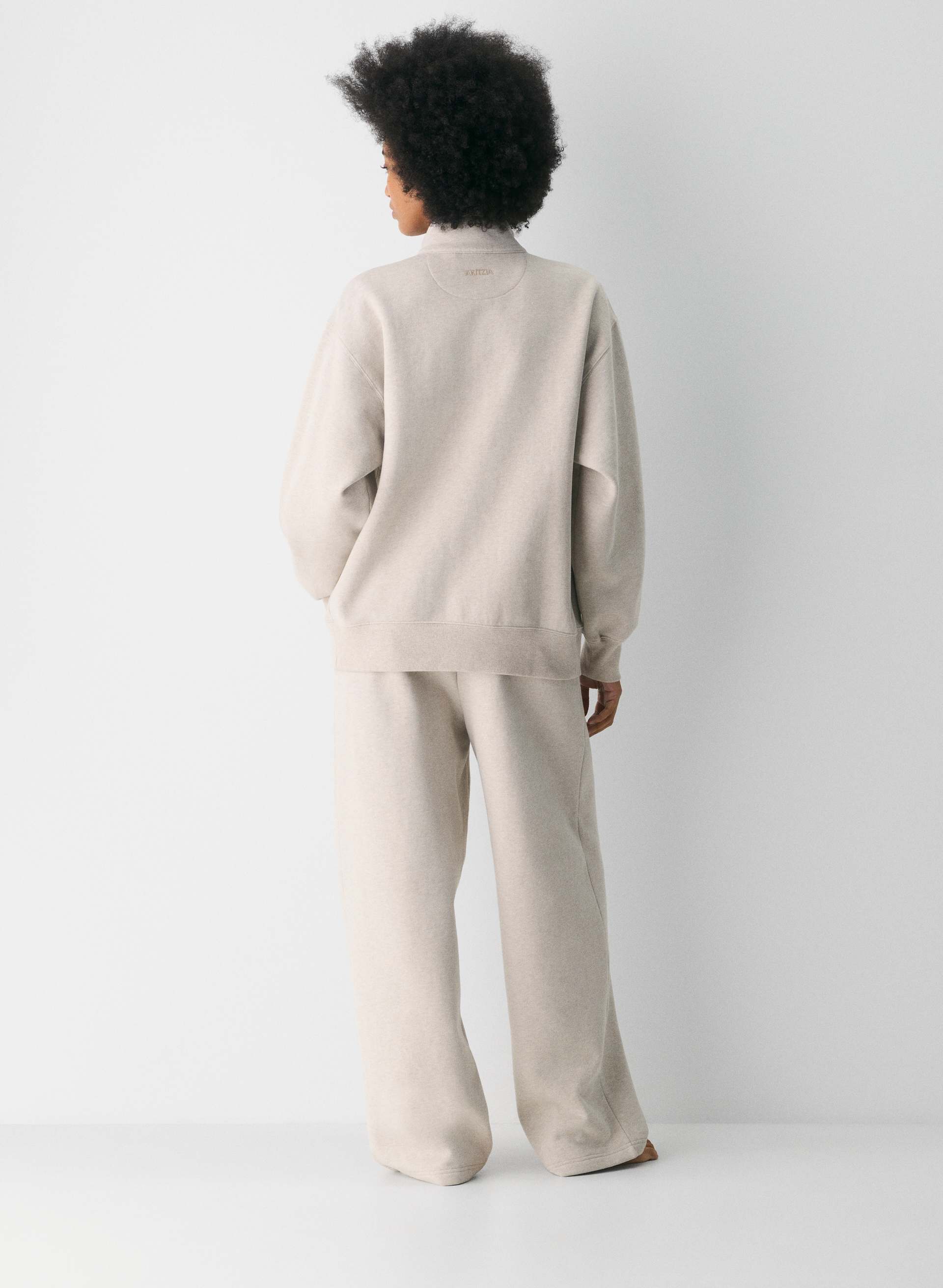COZY SWEATFLEECE BOYFRIEND 1/2 ZIP | Aritzia