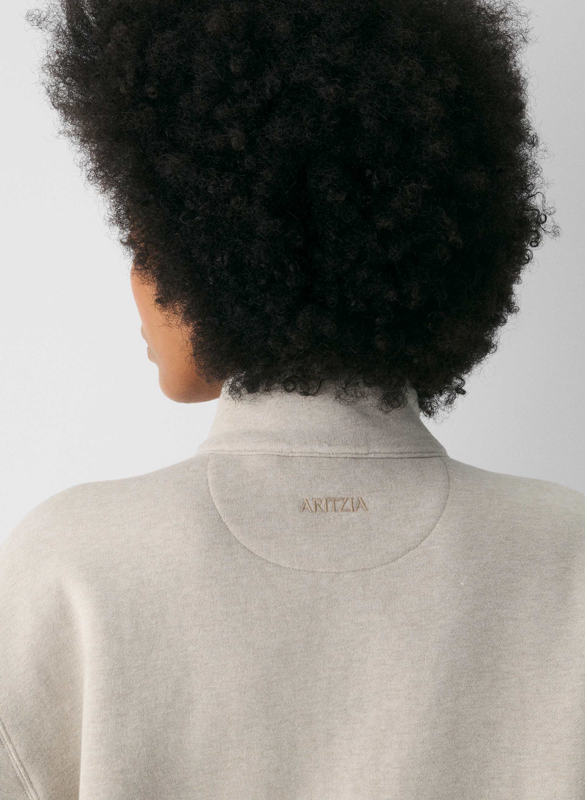 COZY SWEATFLEECE BOYFRIEND 1/2 ZIP | Aritzia