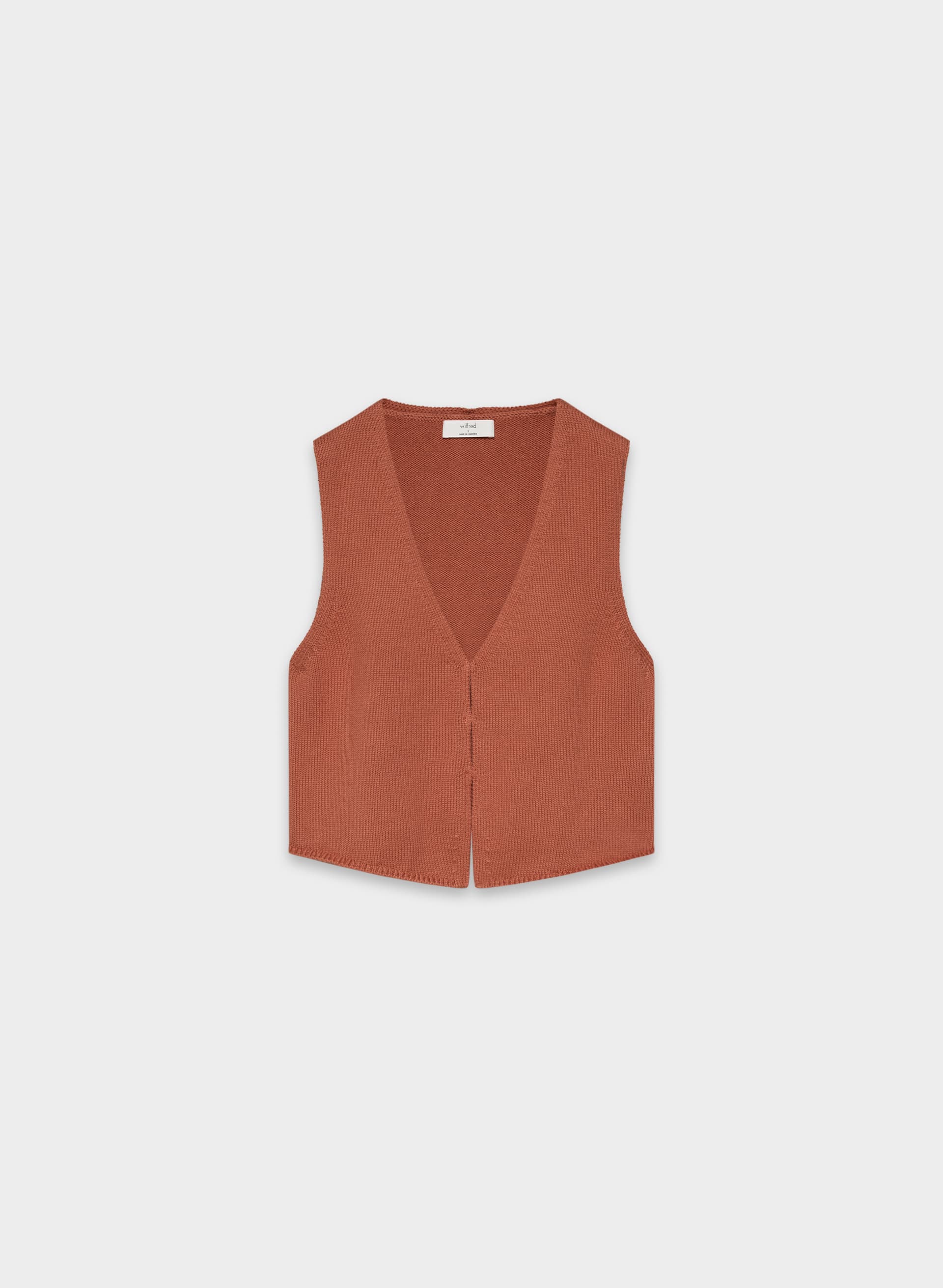 COTTON CHARM™ BASQUE SWEATER VEST | Aritzia