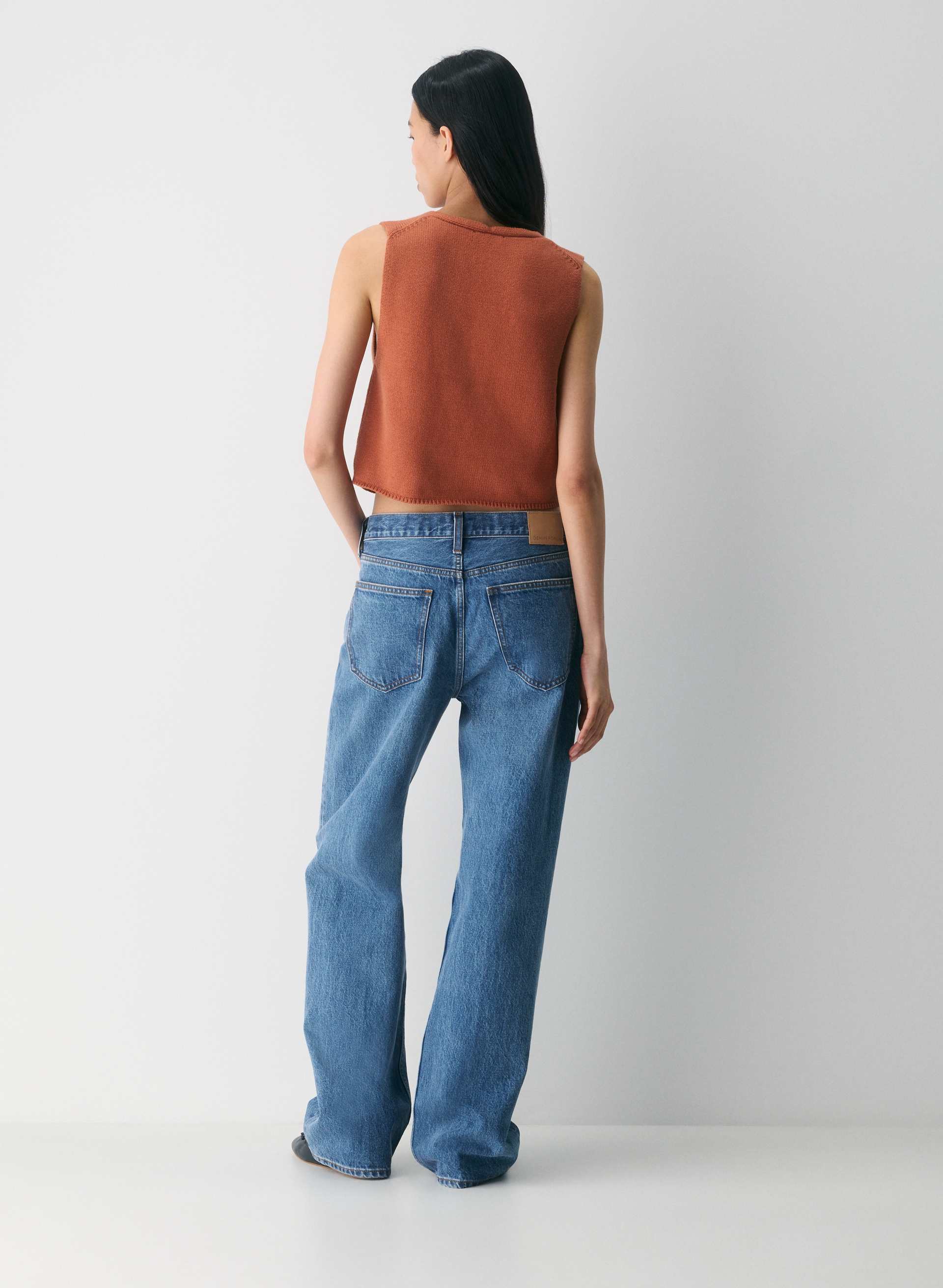 COTTON CHARM™ BASQUE SWEATER VEST | Aritzia