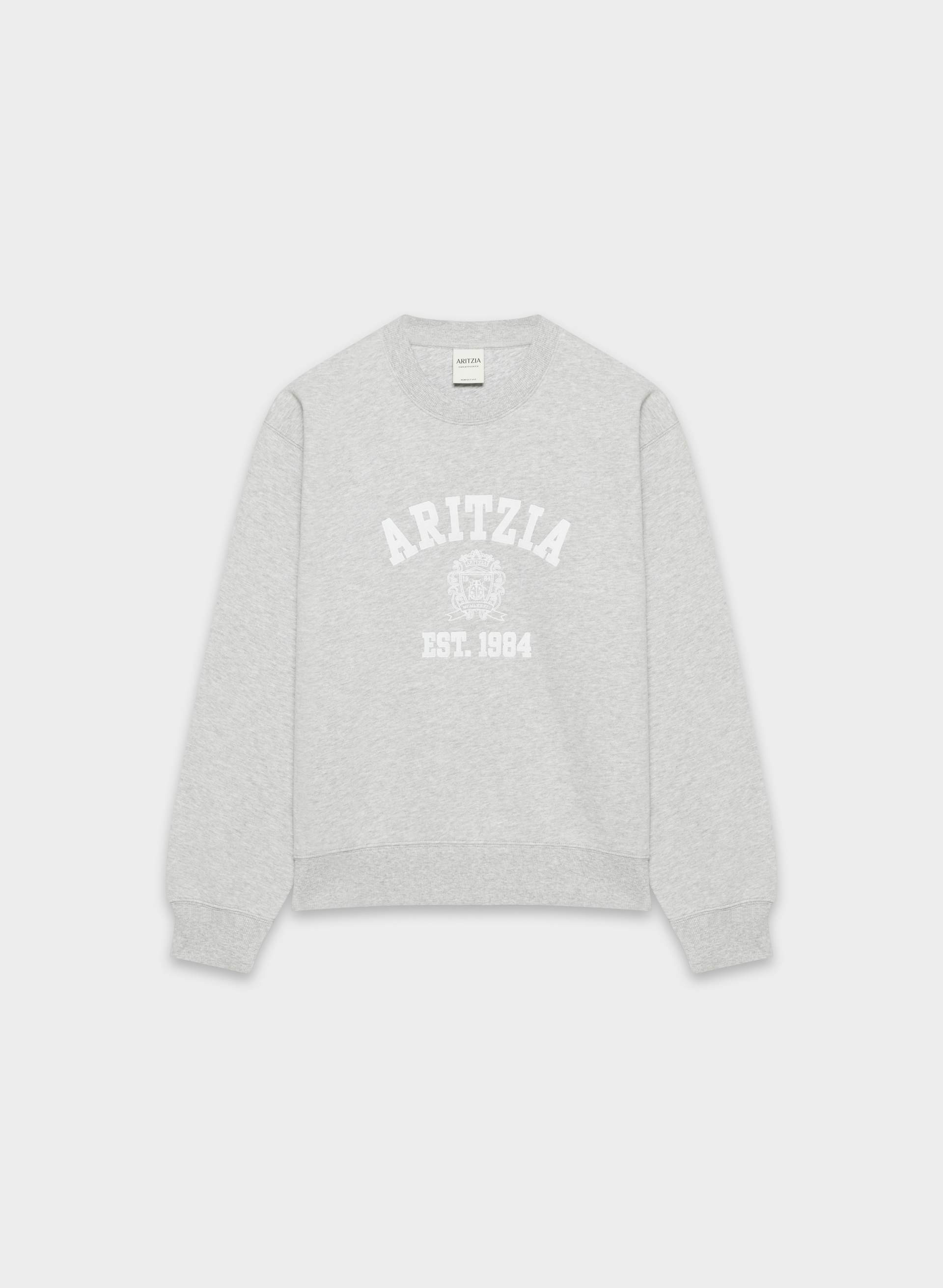 COZY SWEATFLEECE PERFECT CREW SWEATSHIRT | Aritzia