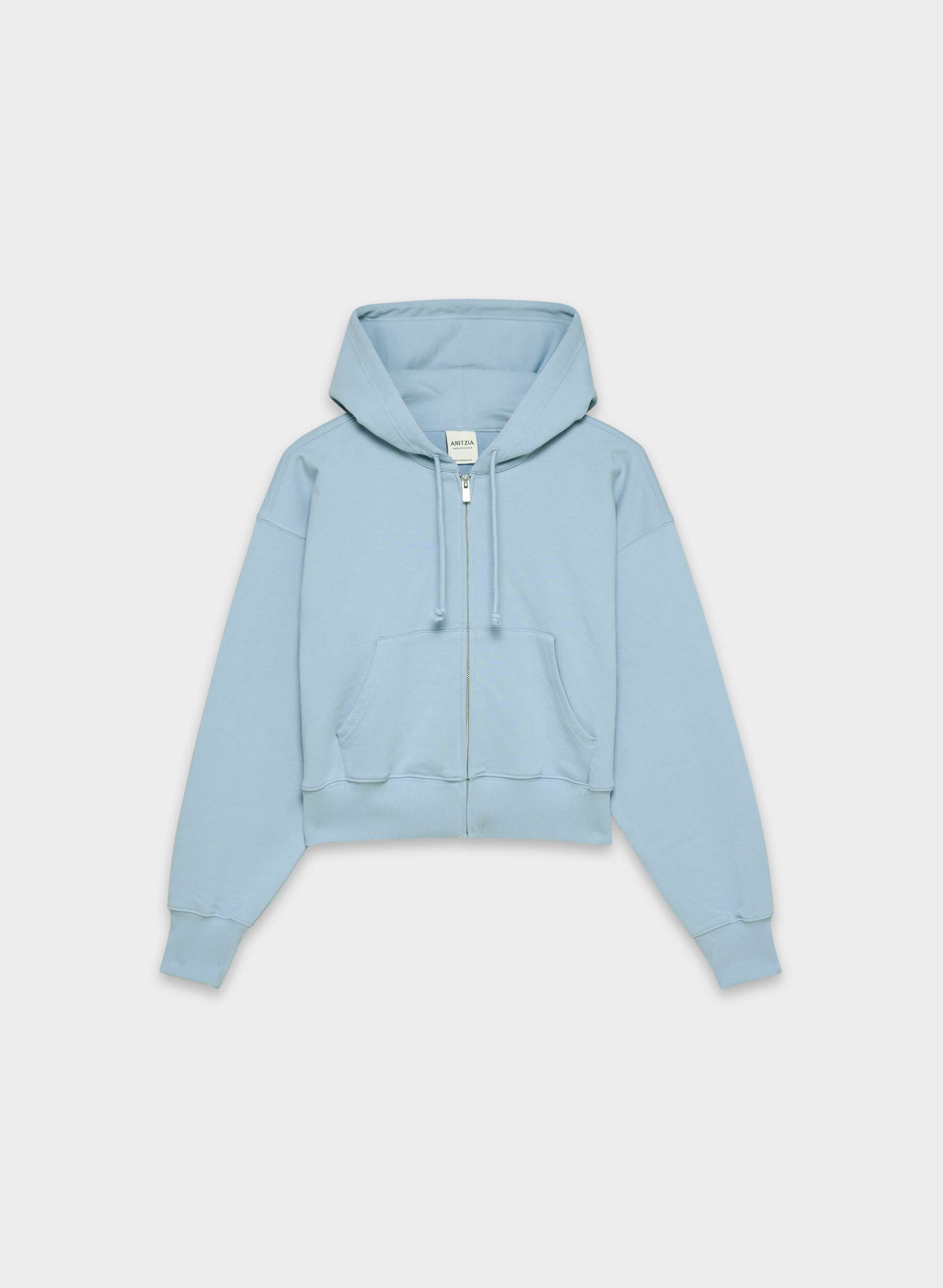 TERRY SWEATFLEECE BOYFRIEND BOXY ZIP HOODIE | Aritzia