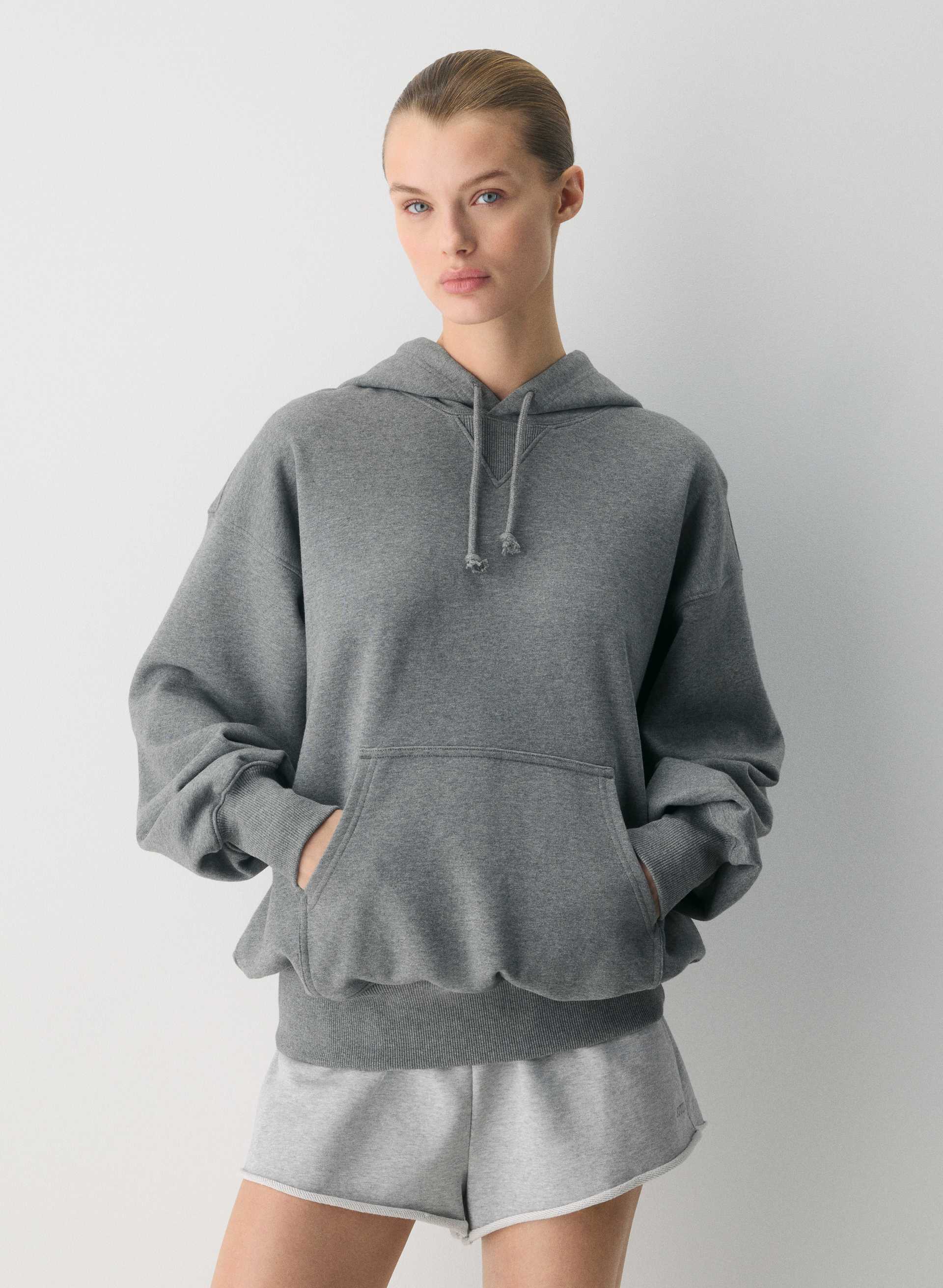 TERRY SWEATFLEECE MEGA HOODIE | Aritzia