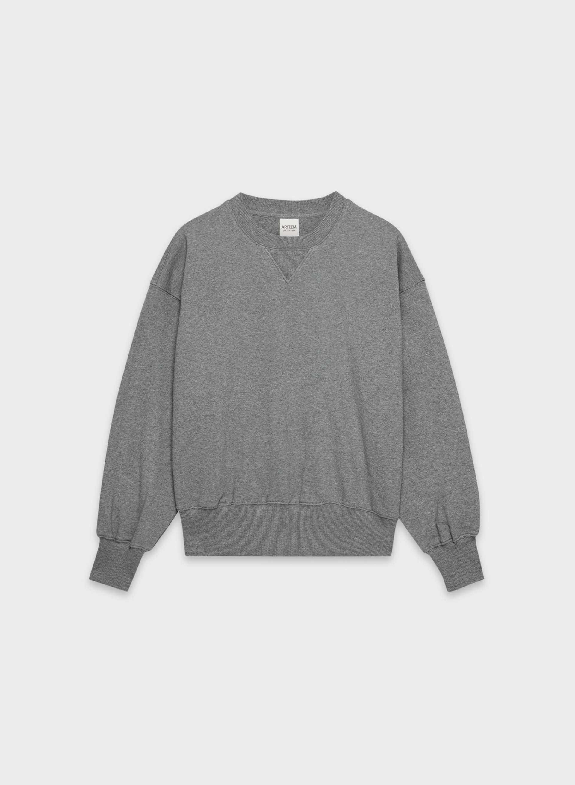 TERRY SWEATFLEECE MEGA CREW SWEATSHIRT | Aritzia