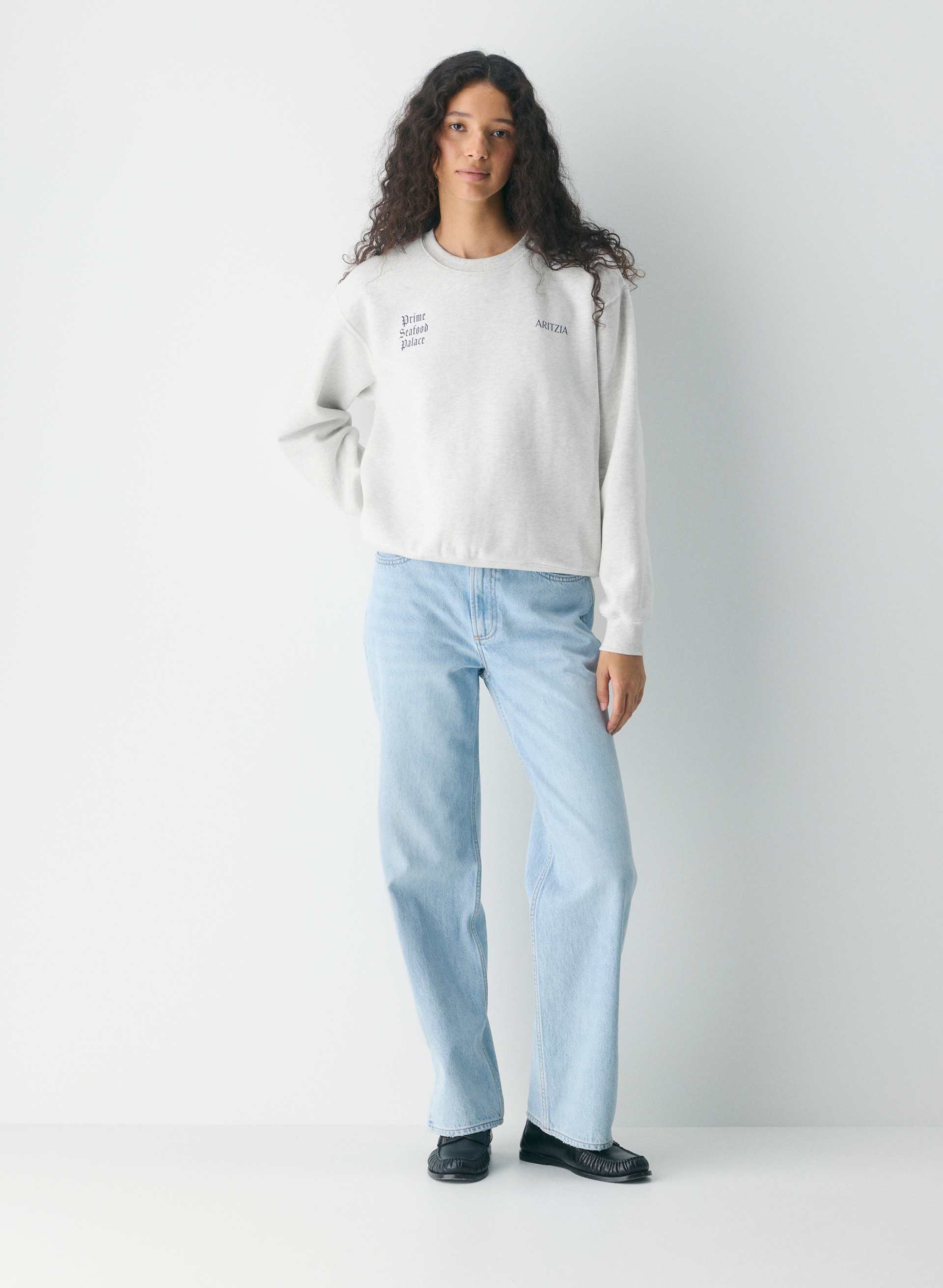 Cozy Sweatfleece Perfect Crew Sweatshirt | Aritzia US