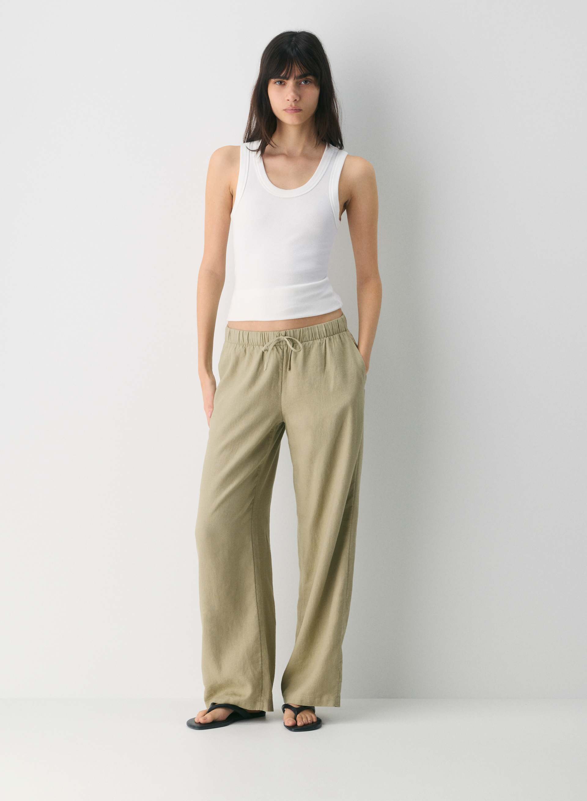 SONTAG LINEN PANT | Aritzia