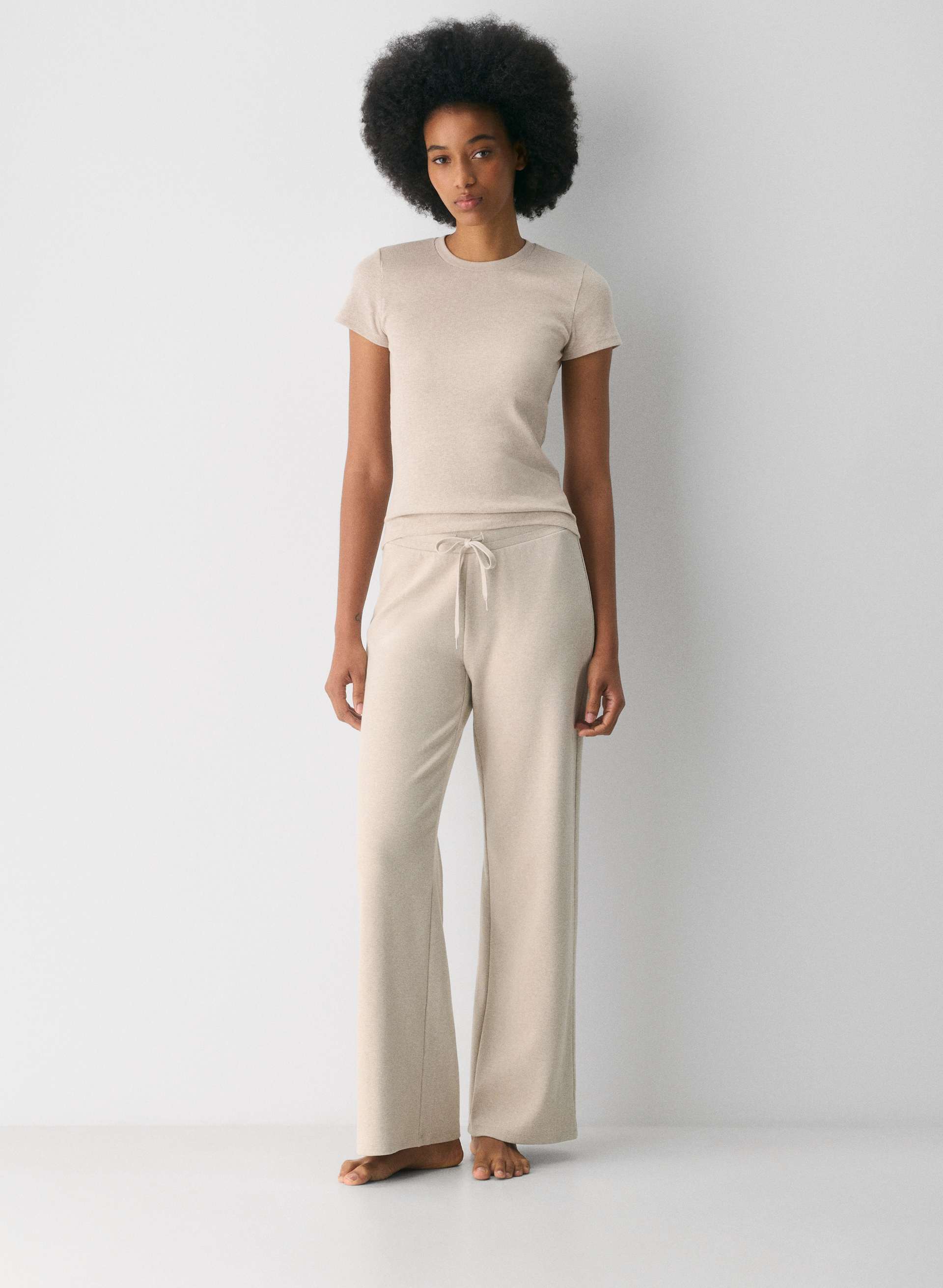 HOMESTRETCH™ RIB KICKBACK PANT | Aritzia