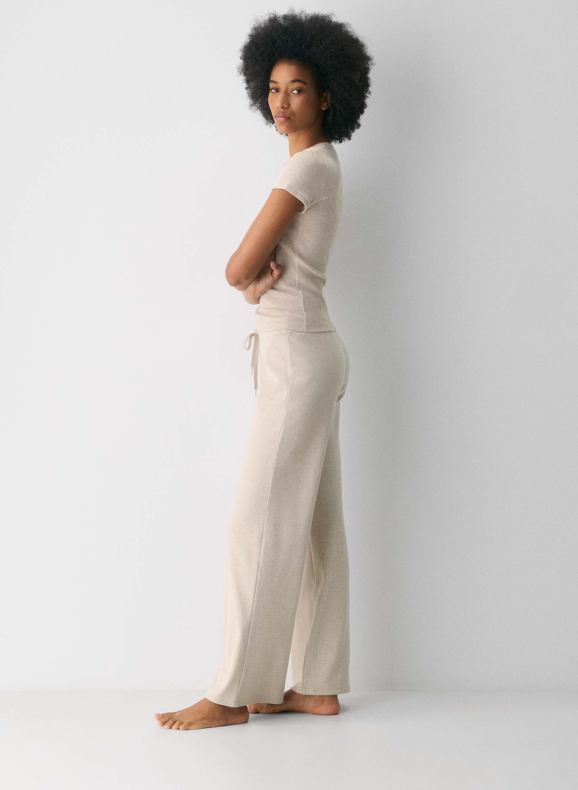 HOMESTRETCH™ RIB KICKBACK PANT | Aritzia