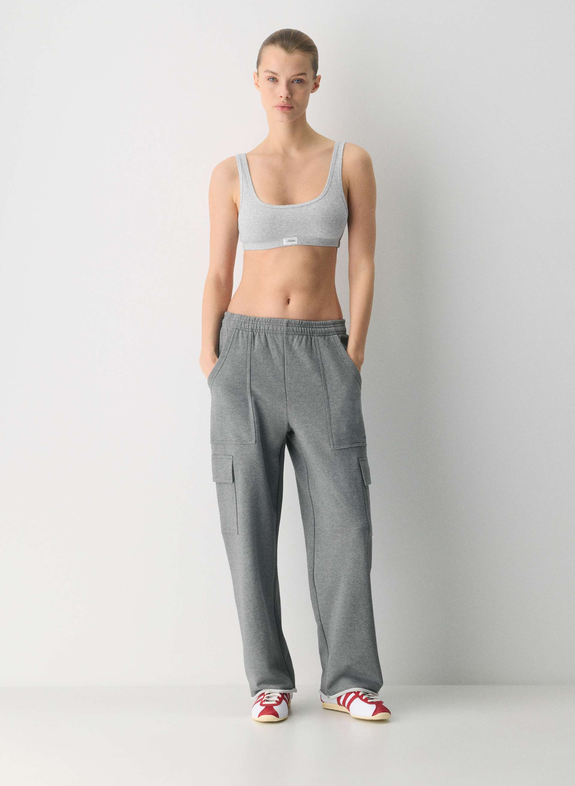 TERRY SWEATFLEECE BOYFRIEND UTILITY SWEATPANT | Aritzia