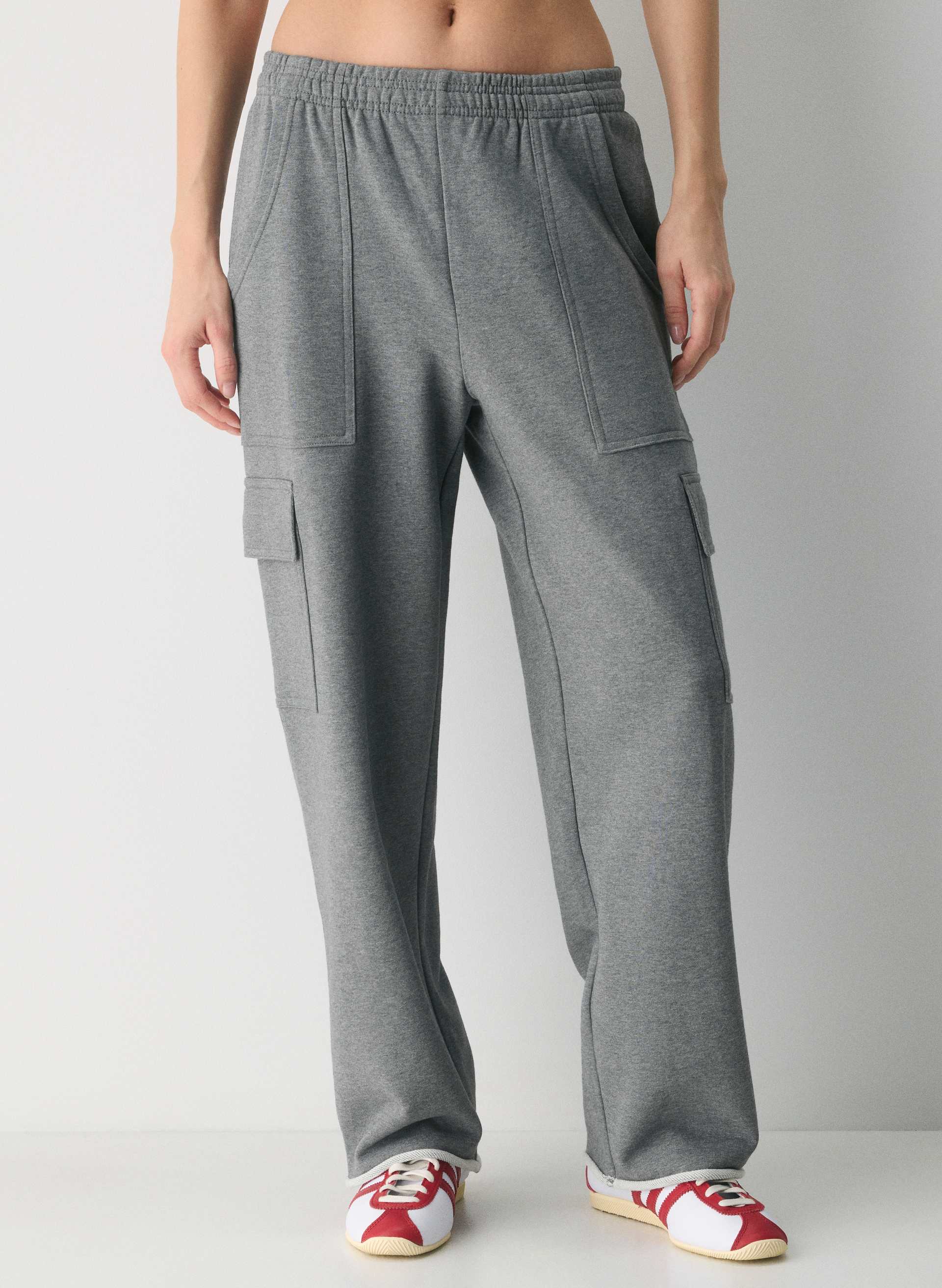 TERRY SWEATFLEECE BOYFRIEND UTILITY SWEATPANT | Aritzia