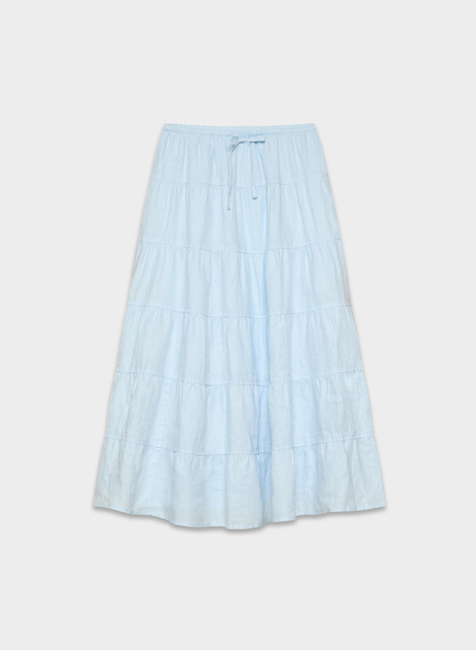 BOUQUET LINEN SKIRT | Aritzia