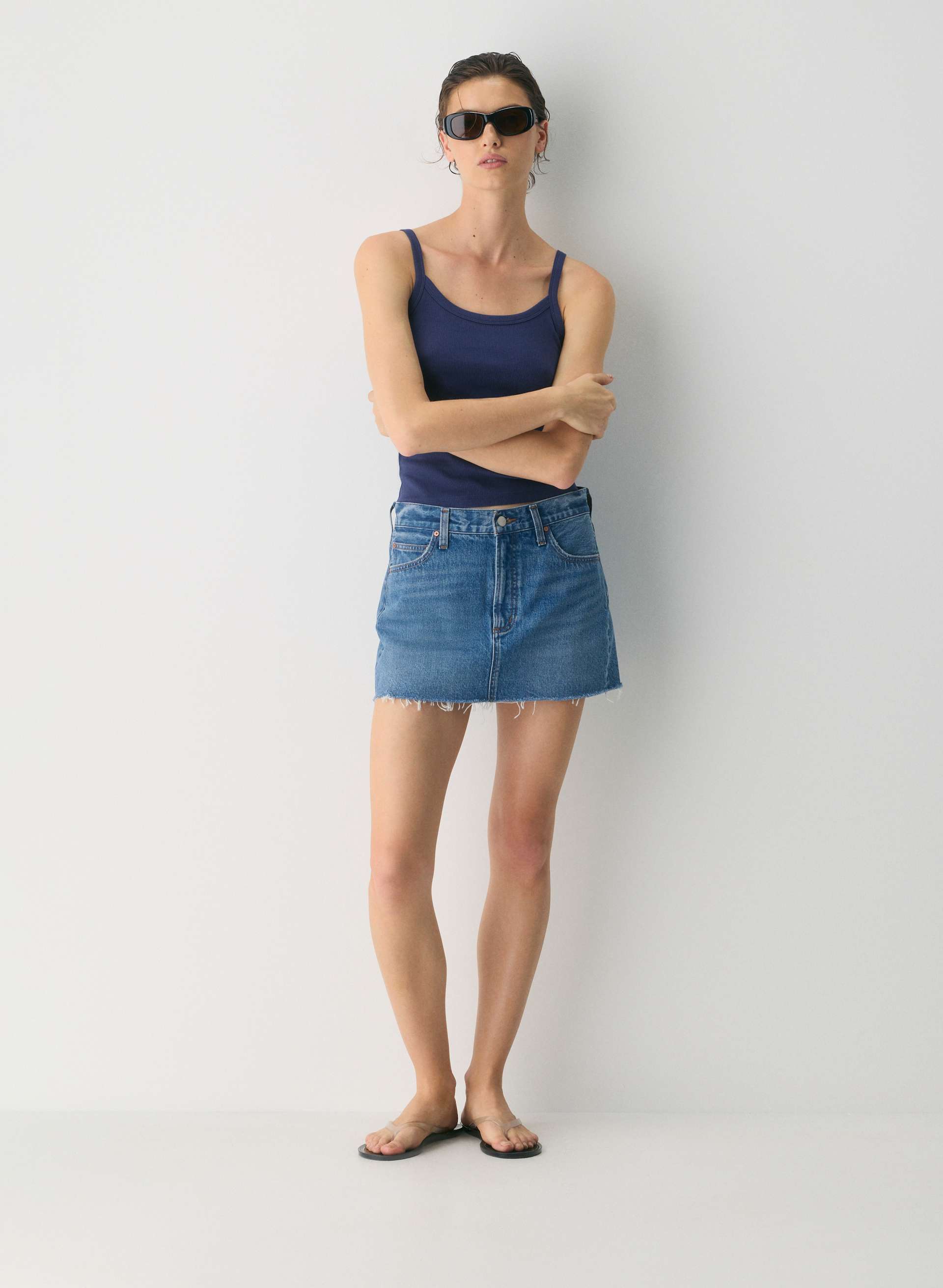 THE '90S RICCI DENIM SKIRT | Aritzia