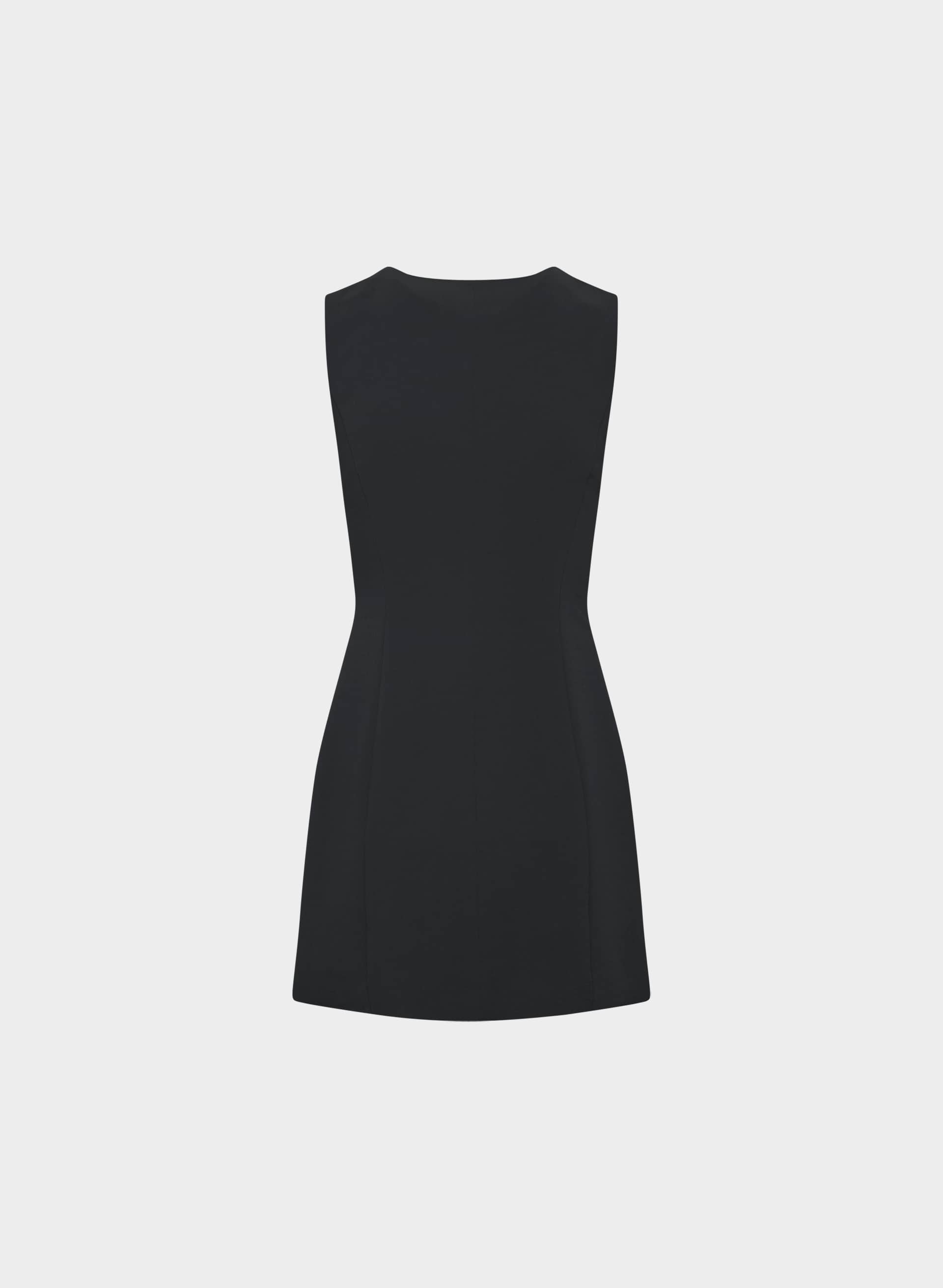 black mini tank dress Aria Black Sequin Mini Dress