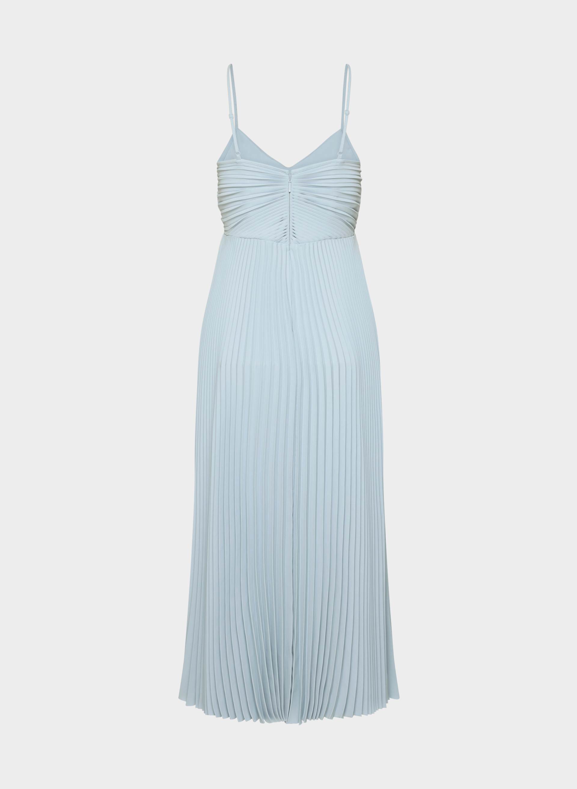 sachin and babi light blue dress Pleats Please Issey Miyake MONTHLY COLOURS: NOVEMBER Charcoal Pleated Midi  Dress main image 0