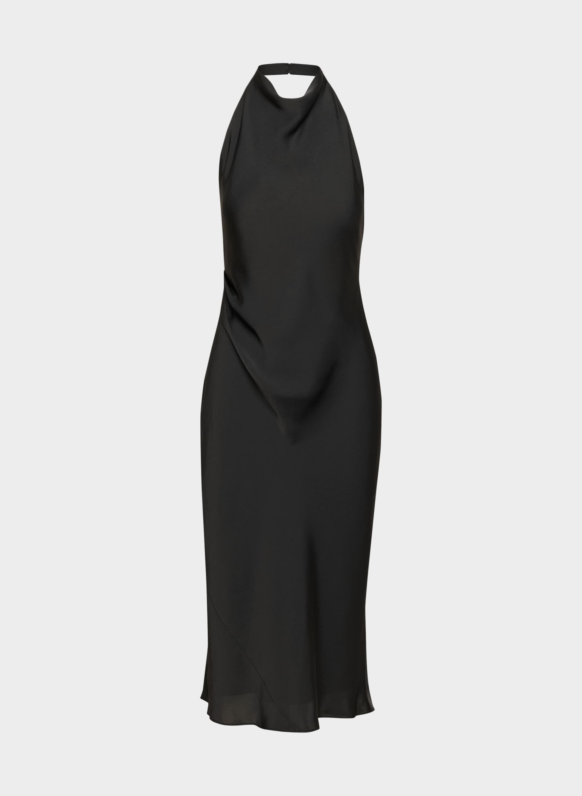 AUDIENCE SATIN MAXI HALTER DRESS | Aritzia