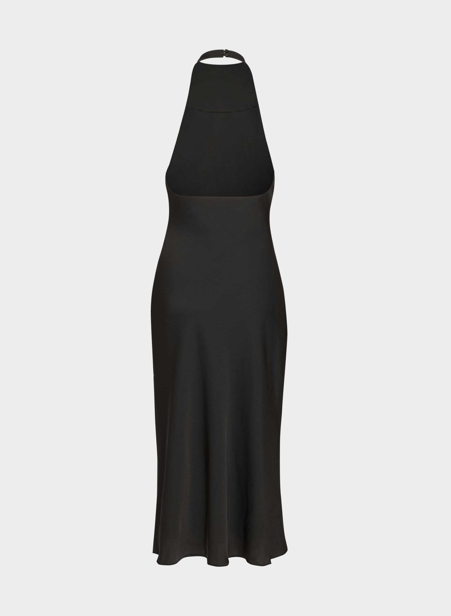 AUDIENCE SATIN MAXI HALTER DRESS | Aritzia