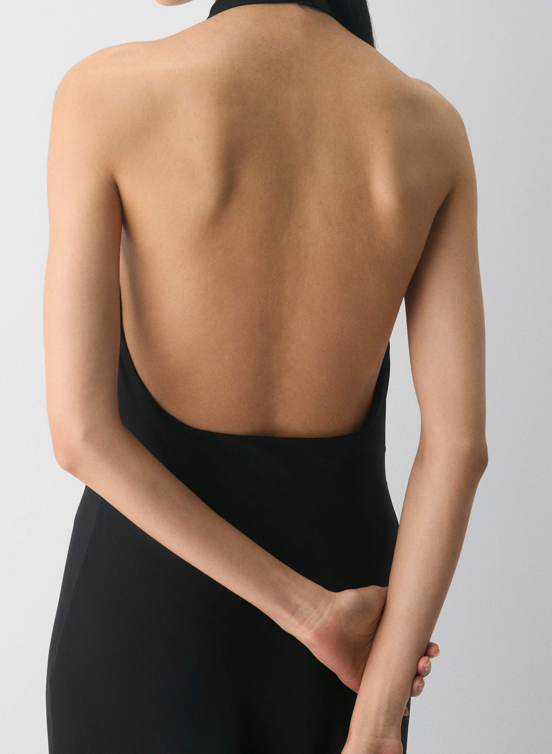 AUDIENCE SATIN MAXI HALTER DRESS | Aritzia