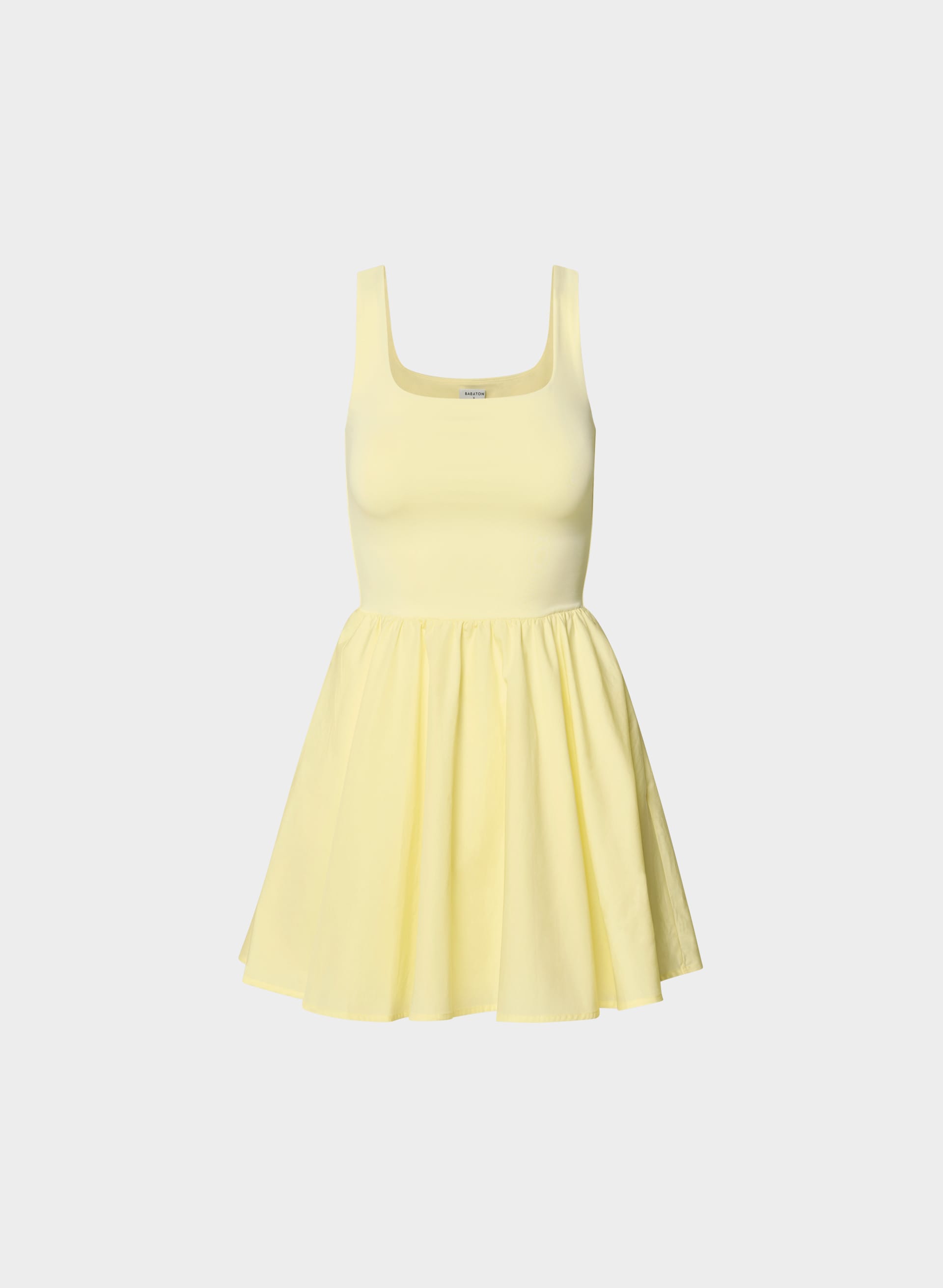 REVIVE MINI DRESS - Cotton poplin fit-and-flare mini dress with Contour bodice. 