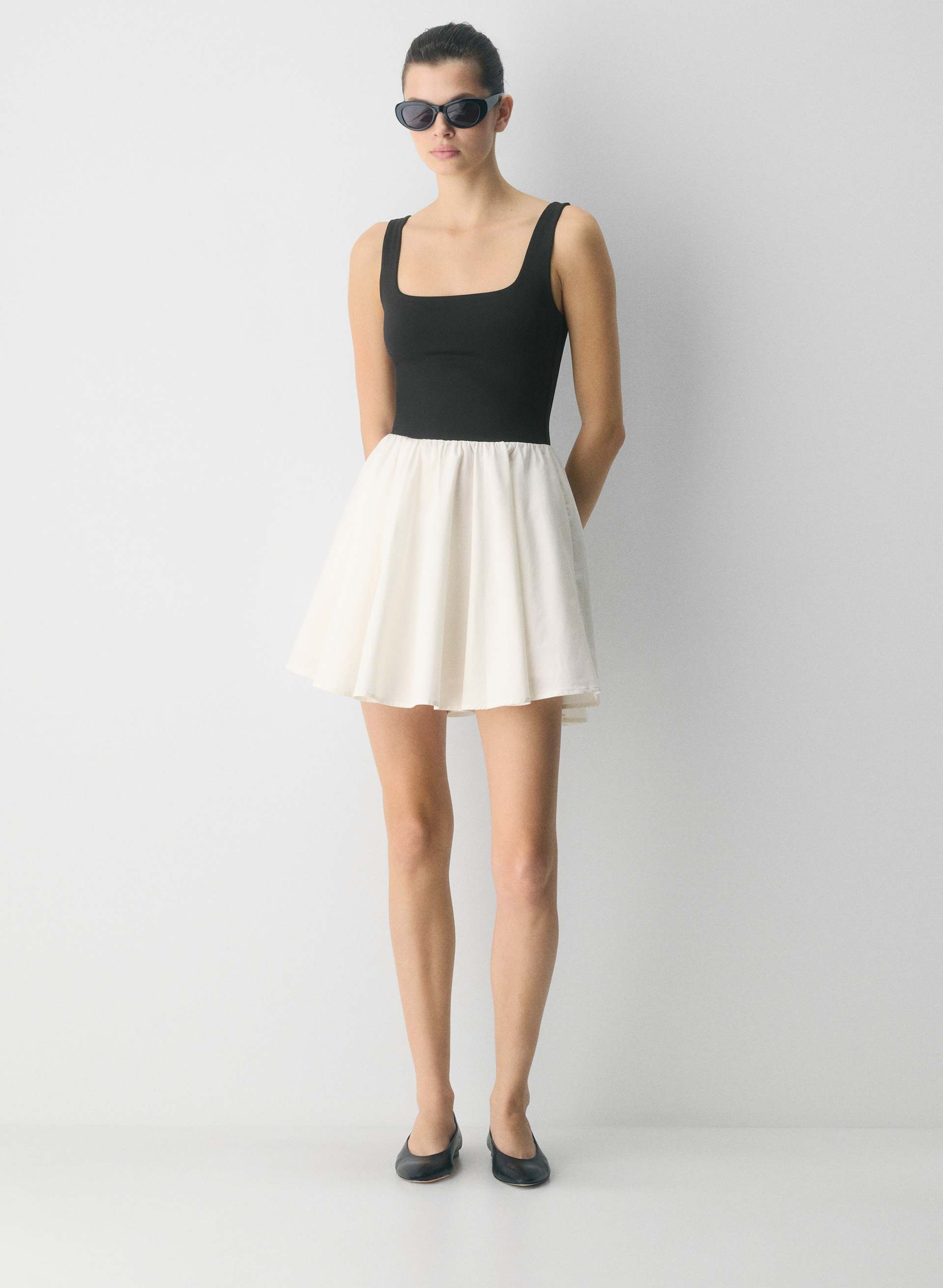REVIVE POPLIN MINI DRESS | Aritzia