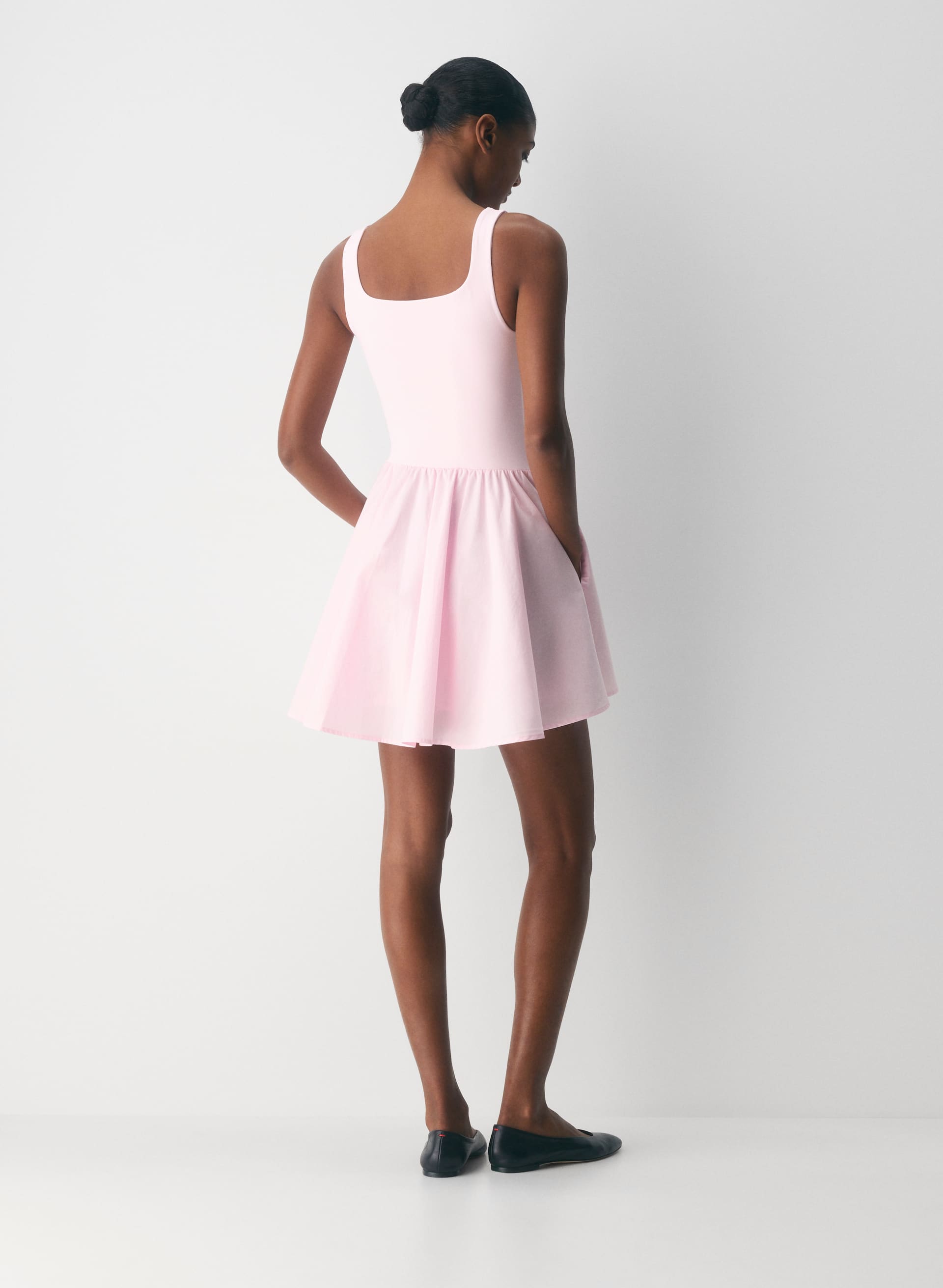 REVIVE POPLIN MINI DRESS | Aritzia