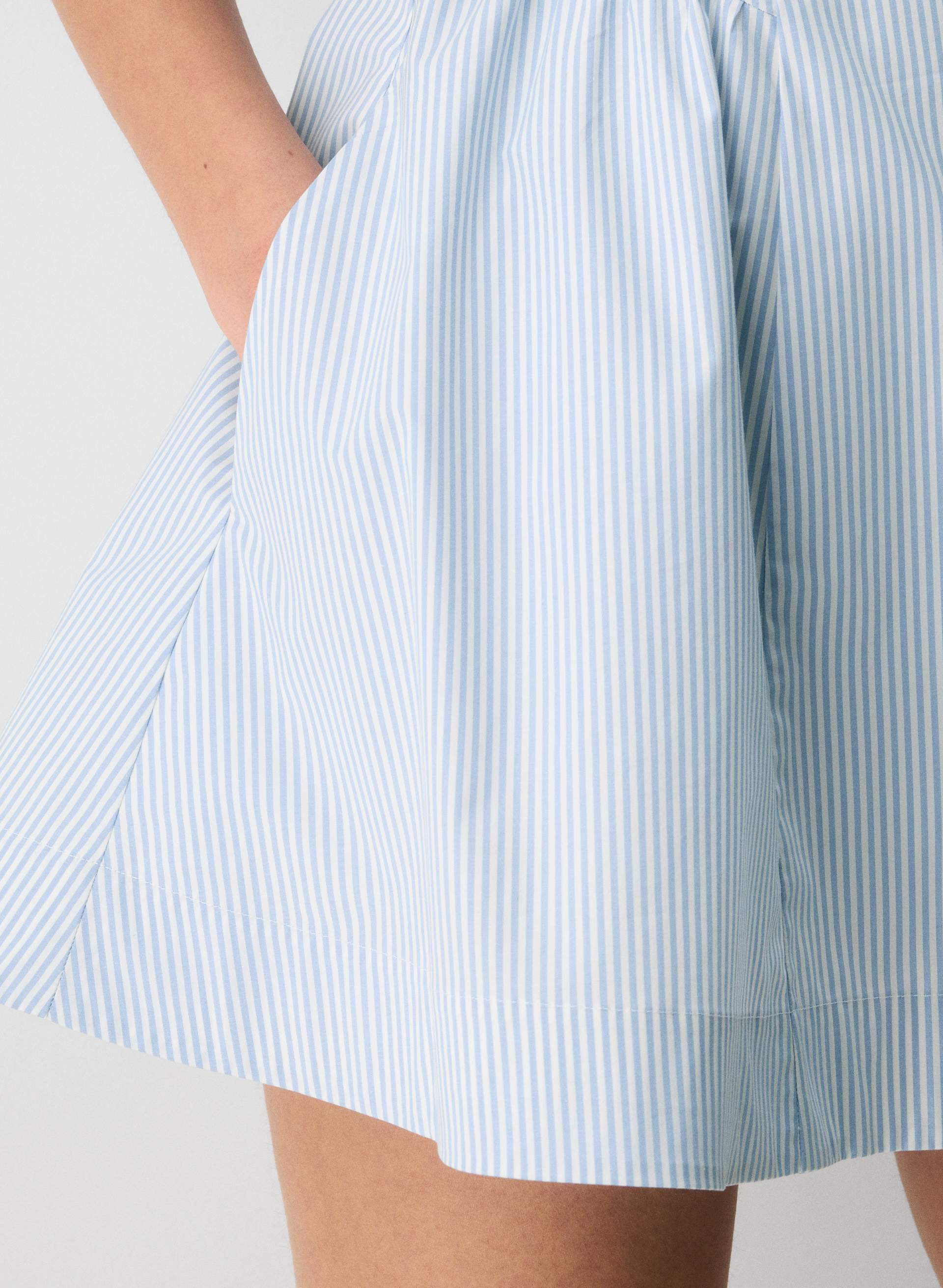TECHNIQUE POPLIN MINI DRESS | Aritzia
