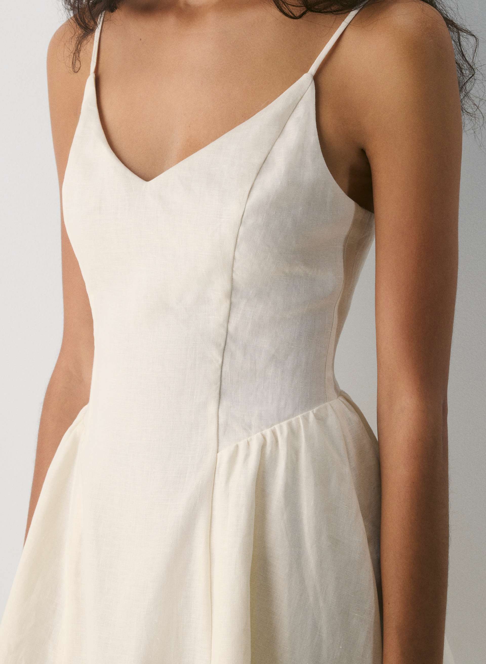 TECHNIQUE LINEN MINI DRESS | Aritzia