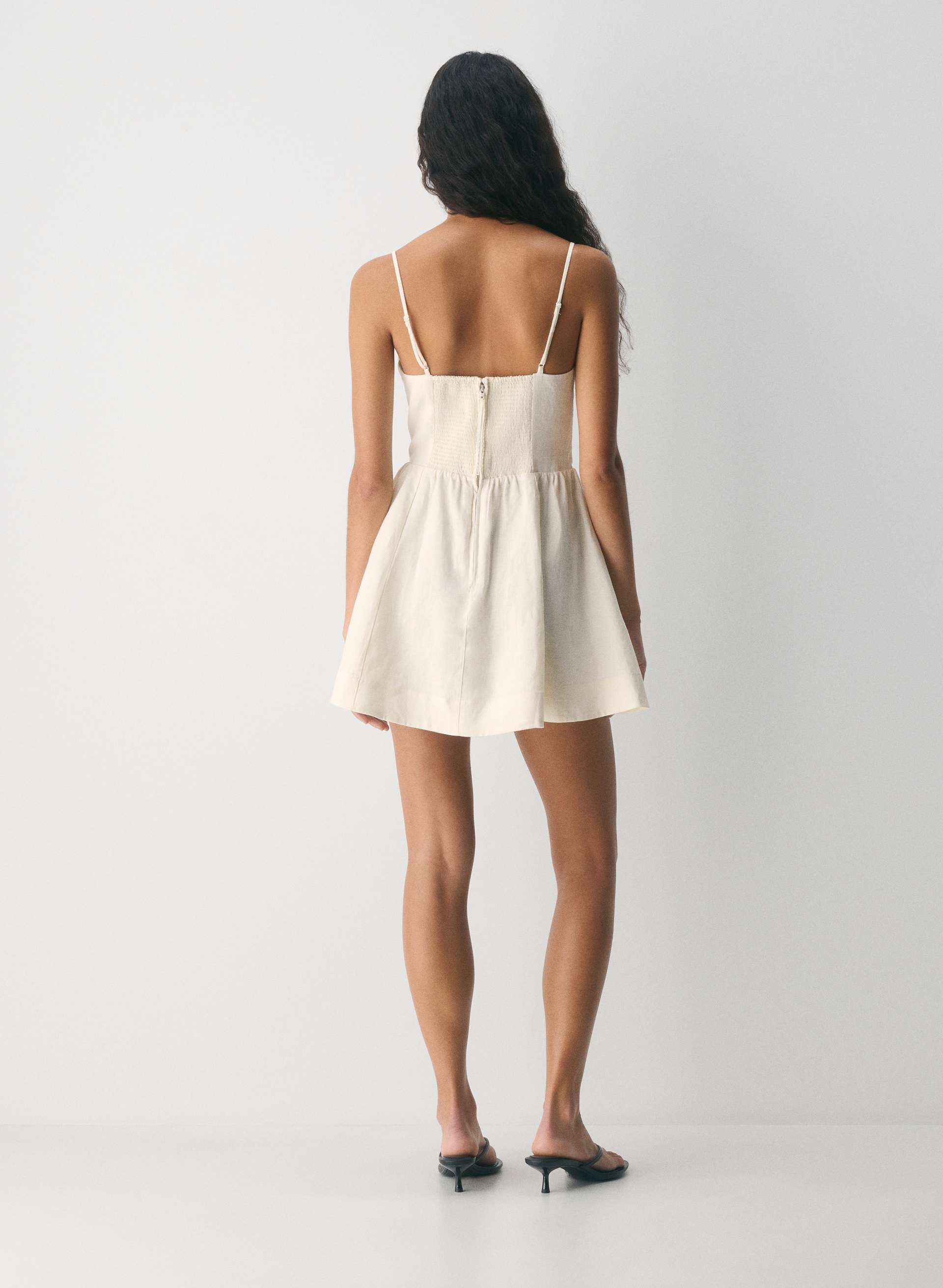 knee length dresses for ladies Texas Sun Linen Mini Dress