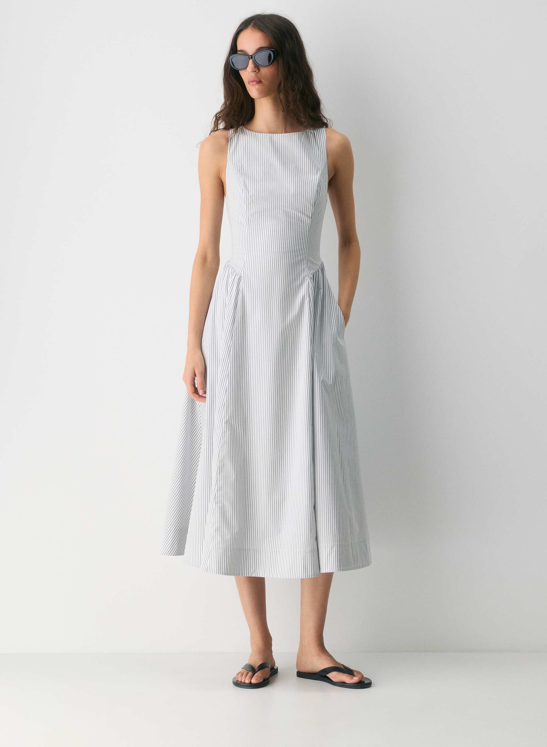 TINA POPLIN DRESS | Aritzia