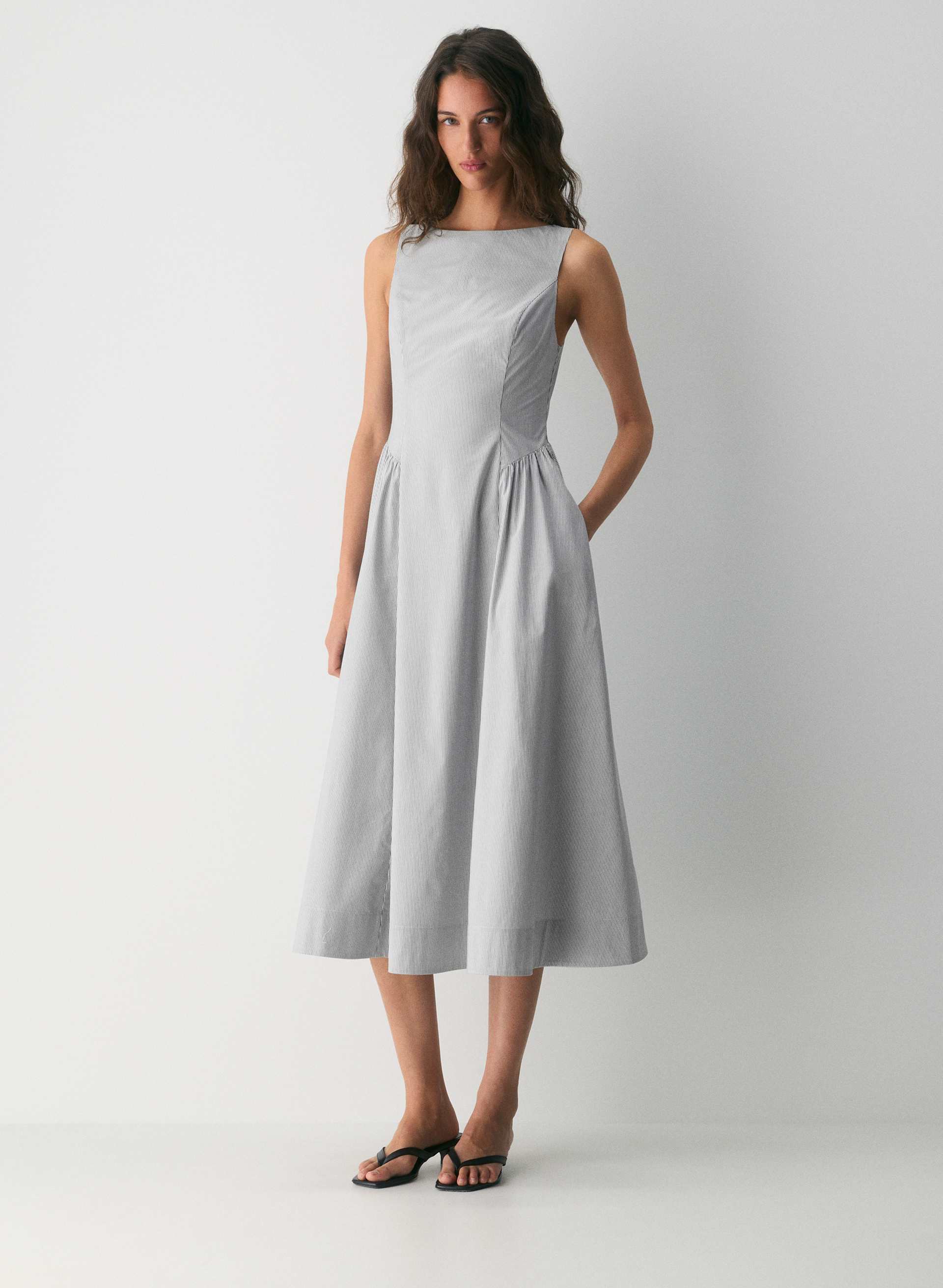 TINA POPLIN DRESS | Aritzia