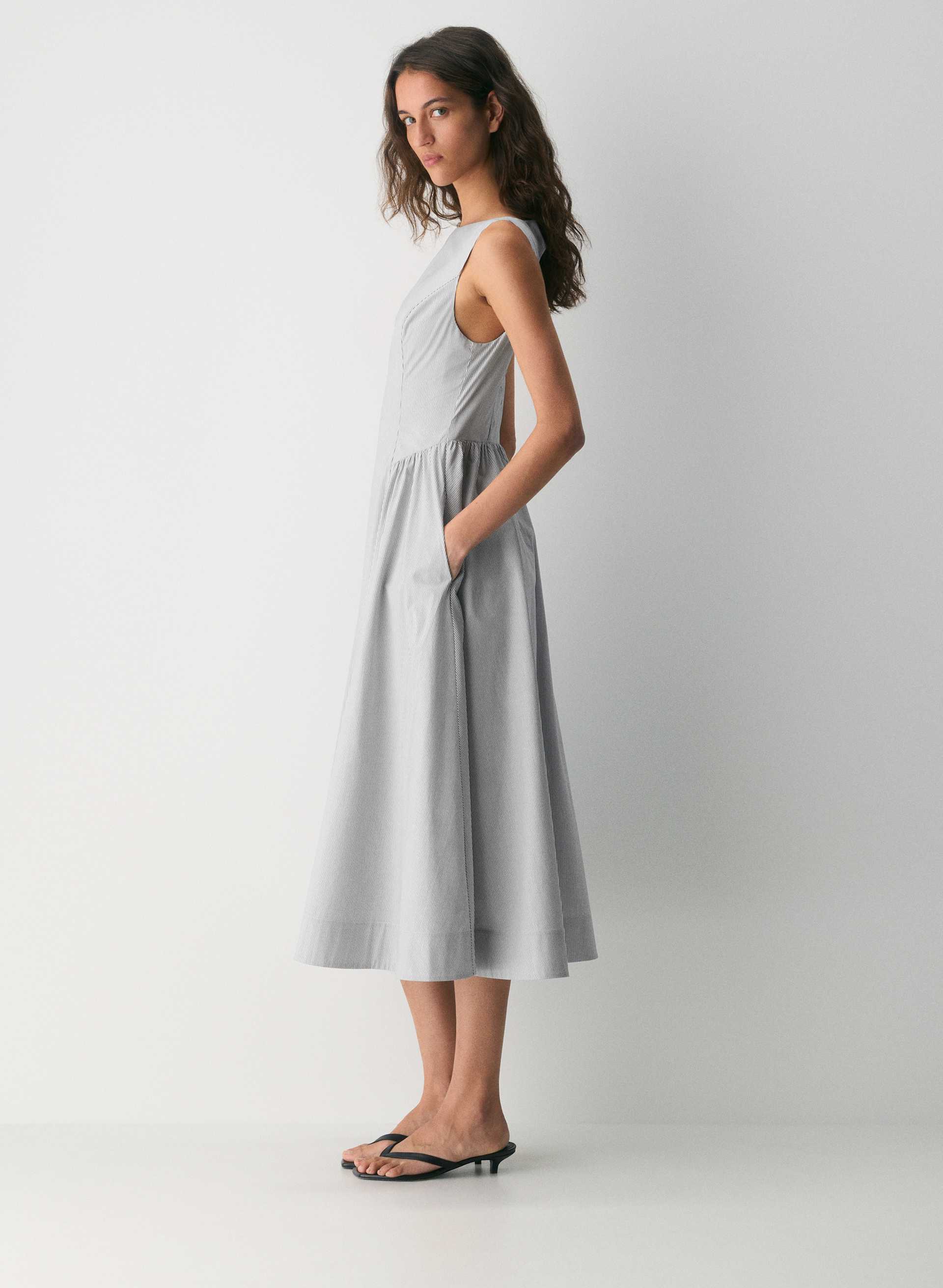 TINA POPLIN DRESS | Aritzia
