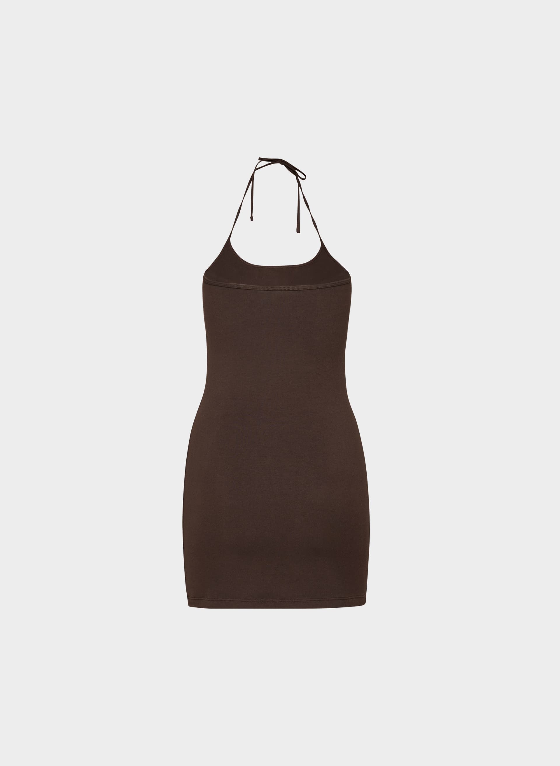HOMESTRETCH™ SMOOTH COMPONENT HALTER DRESS | Aritzia