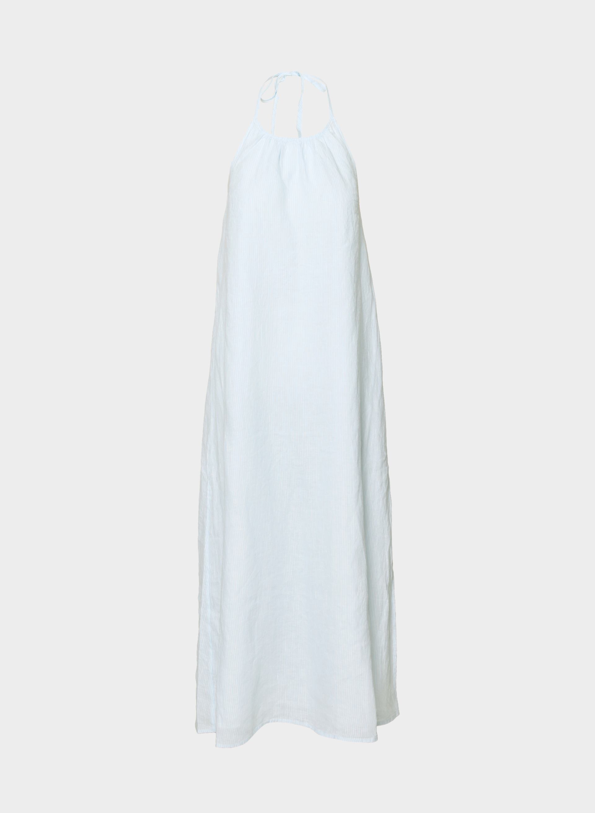 SUNPOST LINEN HALTER DRESS | Aritzia
