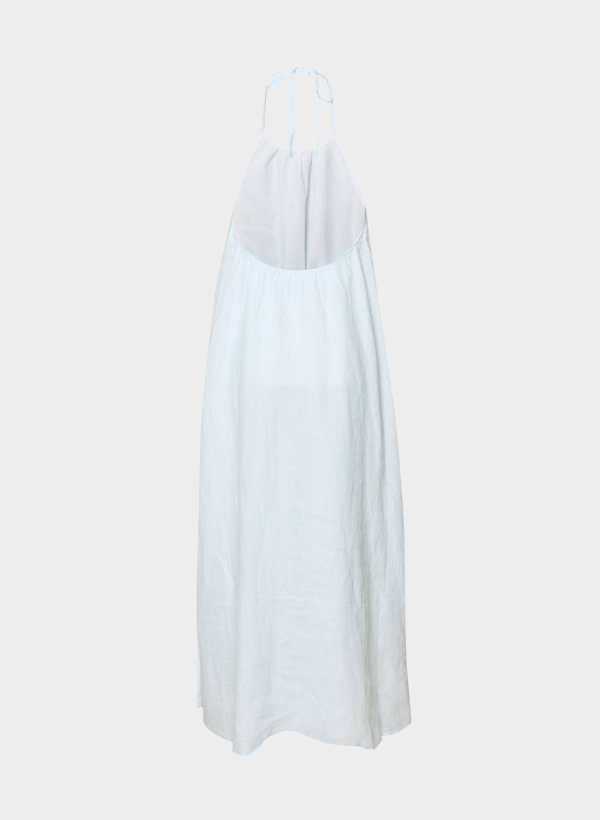 SUNPOST LINEN HALTER DRESS | Aritzia