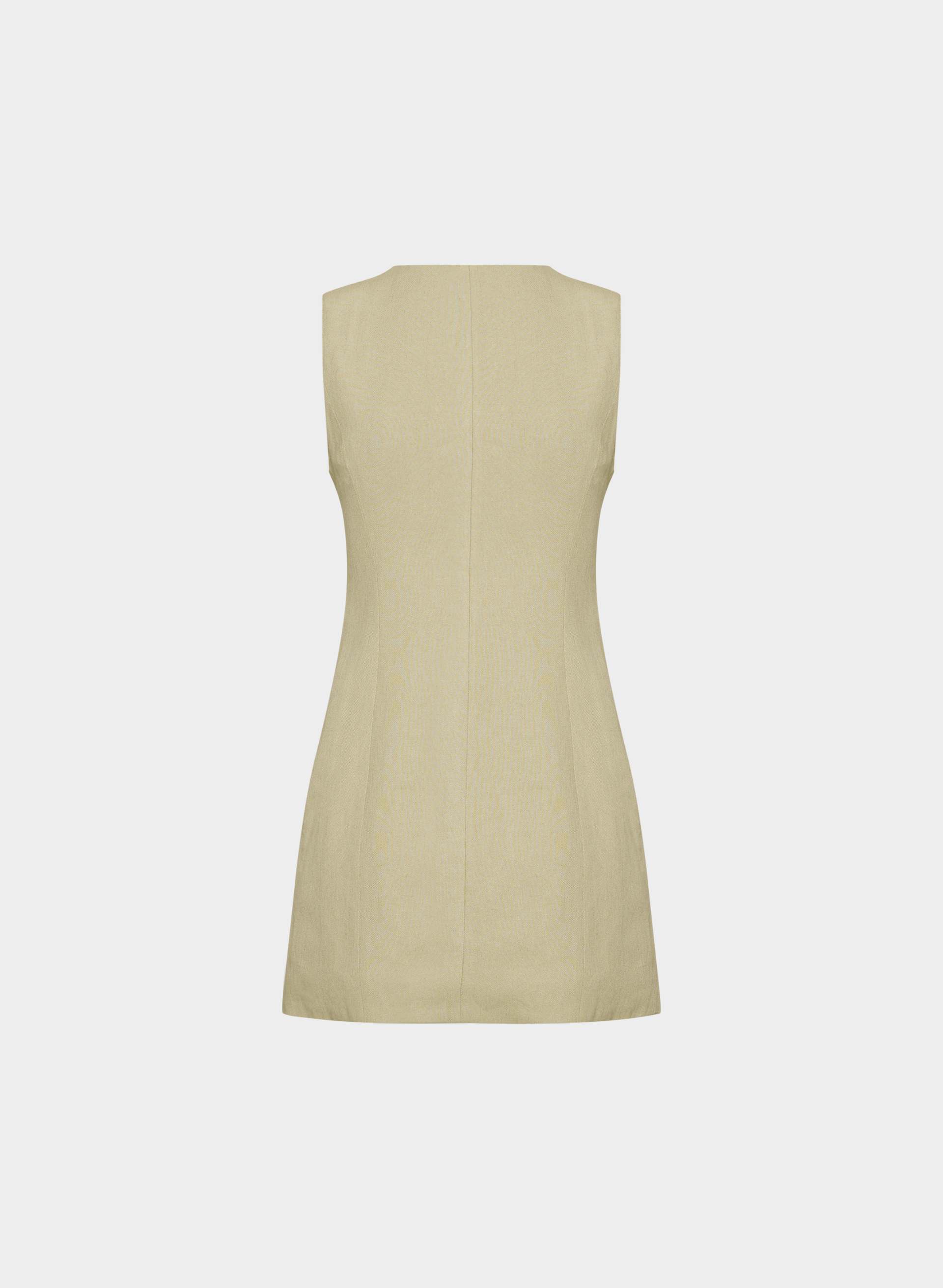 Aritzia Women's Aria Dress in Marcona Beige | XL